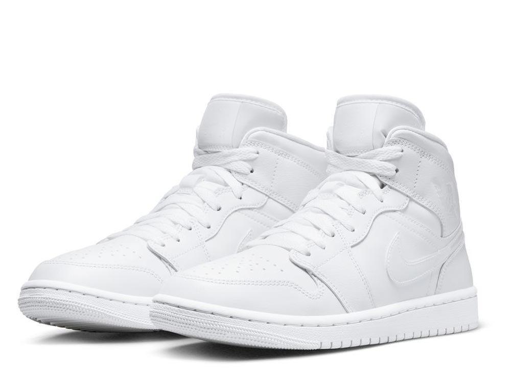 Jordan 1 Mid Triple White (2022) 7/7