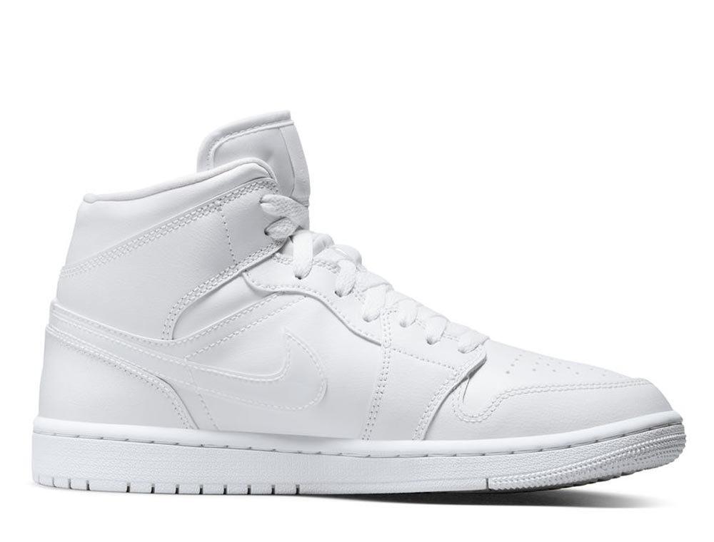 Jordan 1 Mid Triple White (2022) 6/7