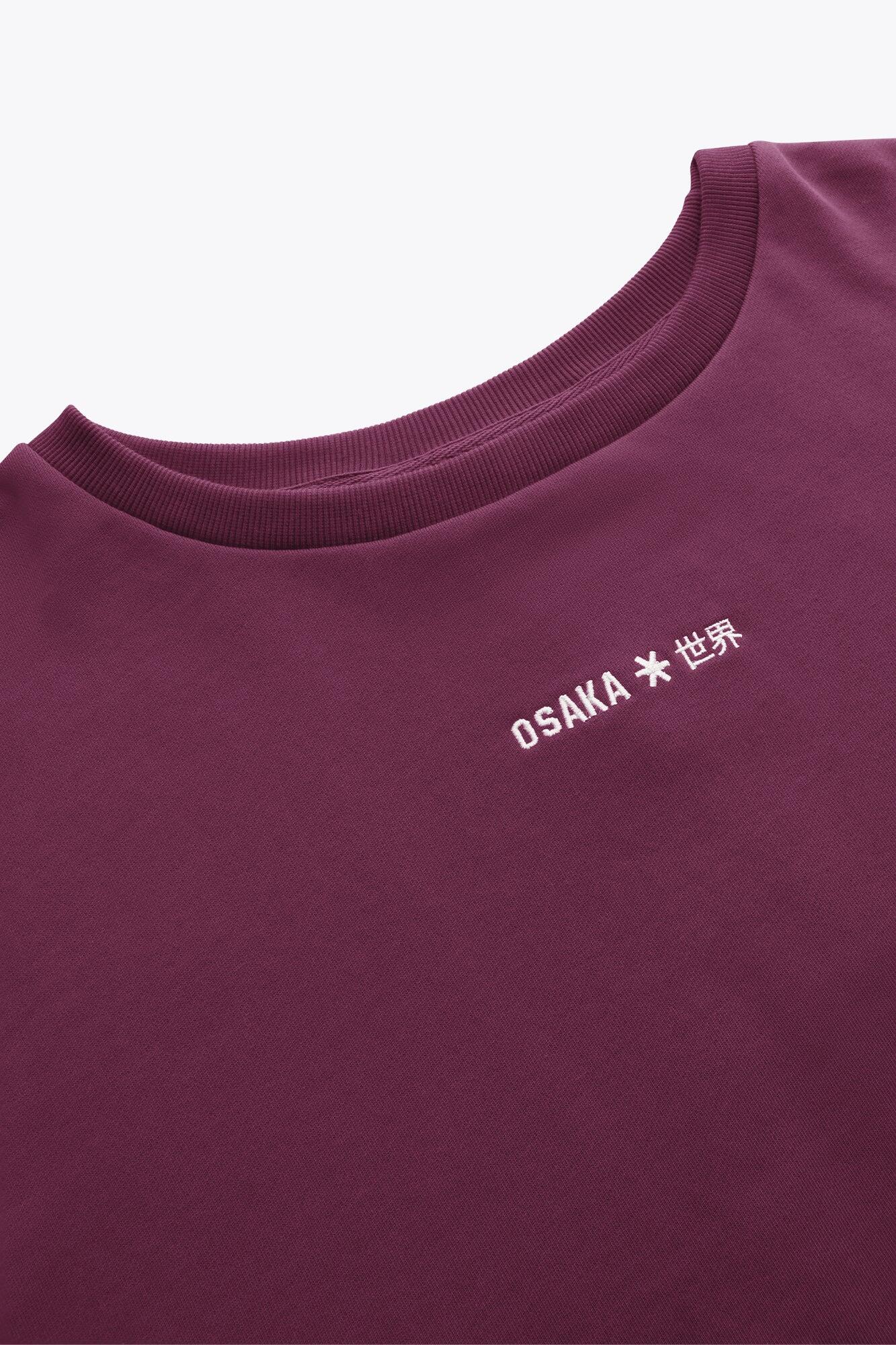 Pull croisé dans le dos pour femme Osaka | Laque cerise 5/6