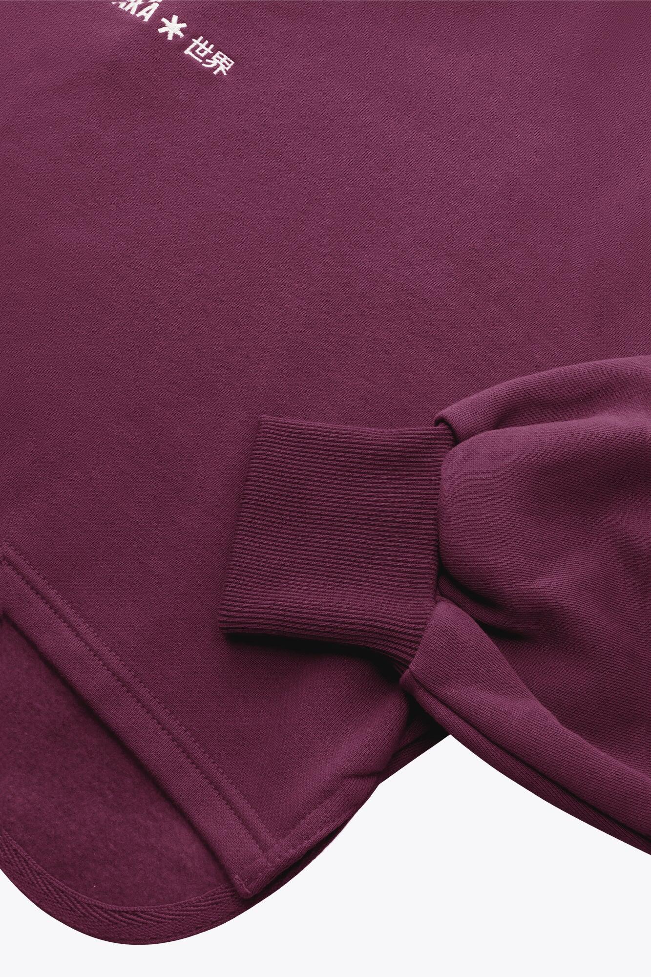 Pull croisé dans le dos pour femme Osaka | Laque cerise 6/6
