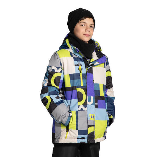 Jungen Skijacke warm ThermoTEX ZL4 bunt