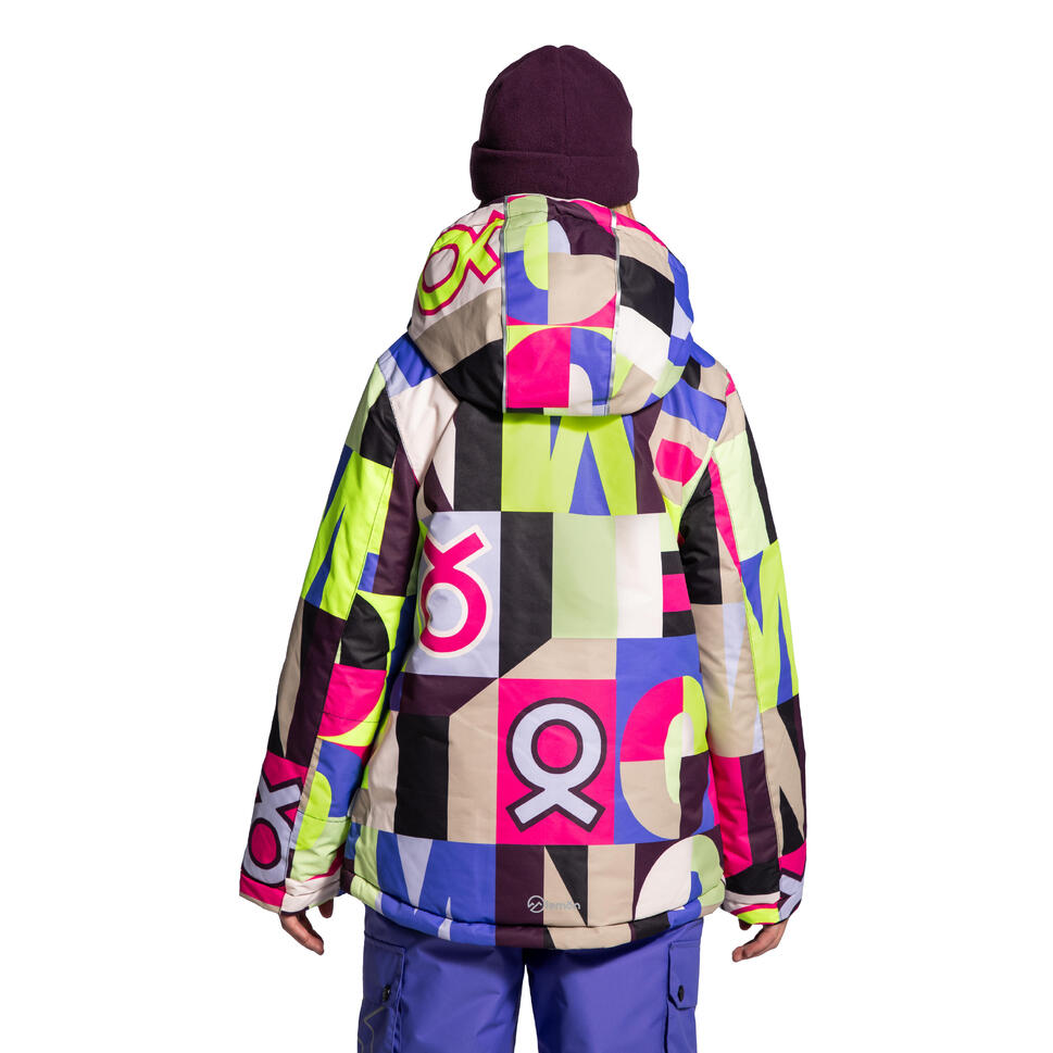 Kurtka narciarska dziecięca snowboard ZL4 Lemon Explore wielokolorowa
