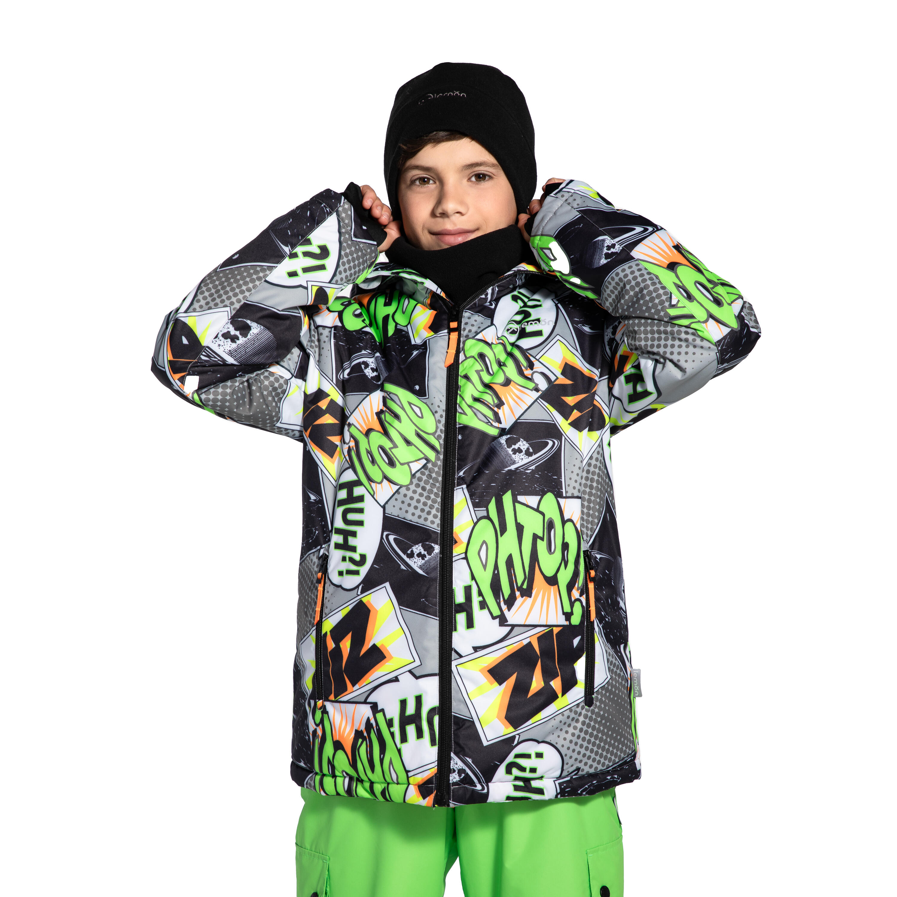 LEMON EXPLORE Dětská lyžařská bunda s kapucí snowboard ZL4