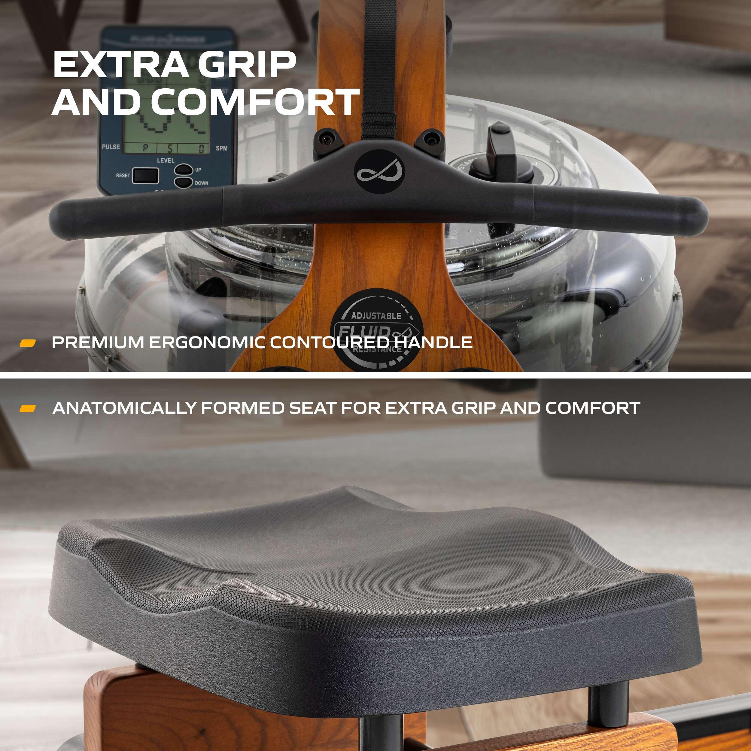 Fluid Rower Viking PRO XL Wasser Rudergerät Dual Rail 7/7