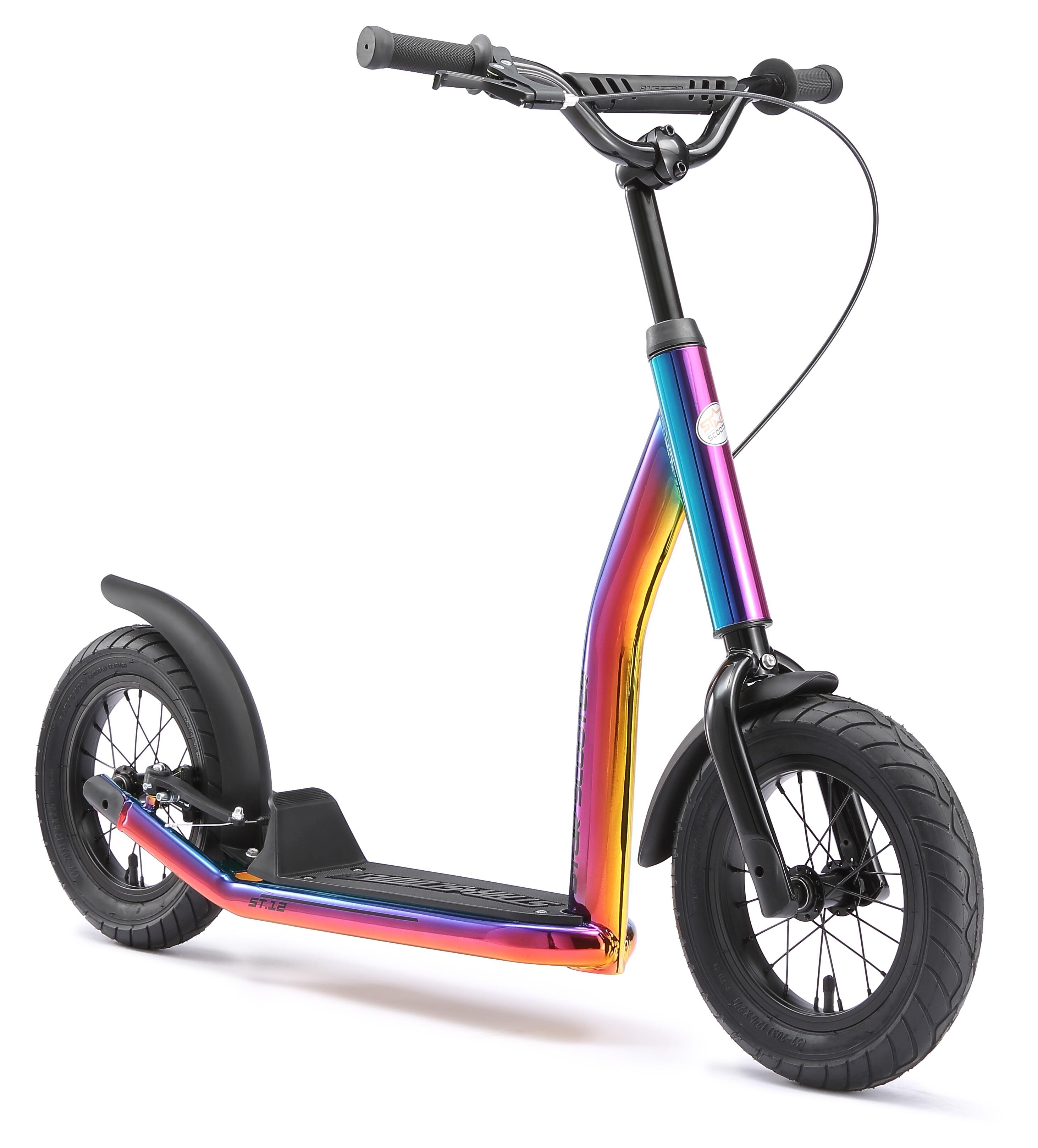 Trottinette grandes roues 12", pour enfants de 8 ans, pneus gonflables, NewGen 2/5