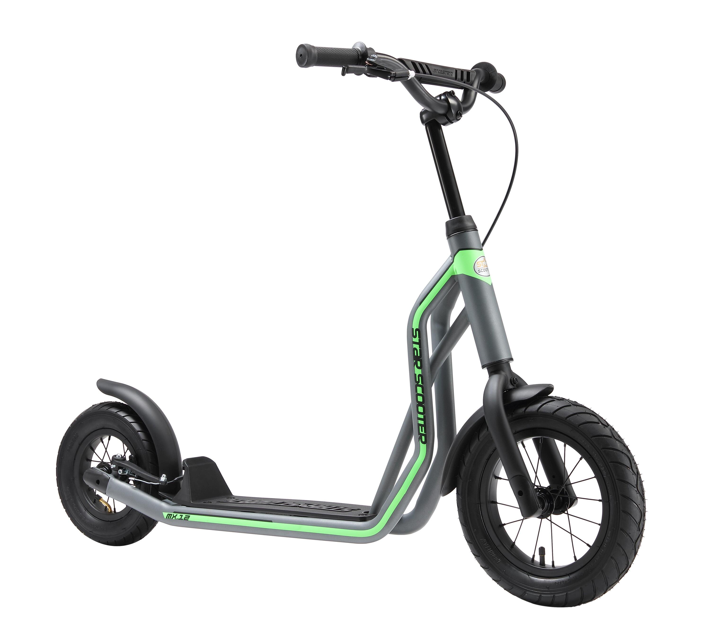 Monopattino con granruote 12", per bambini 8 anni, pneumatici ad aria, Mixed 2/5