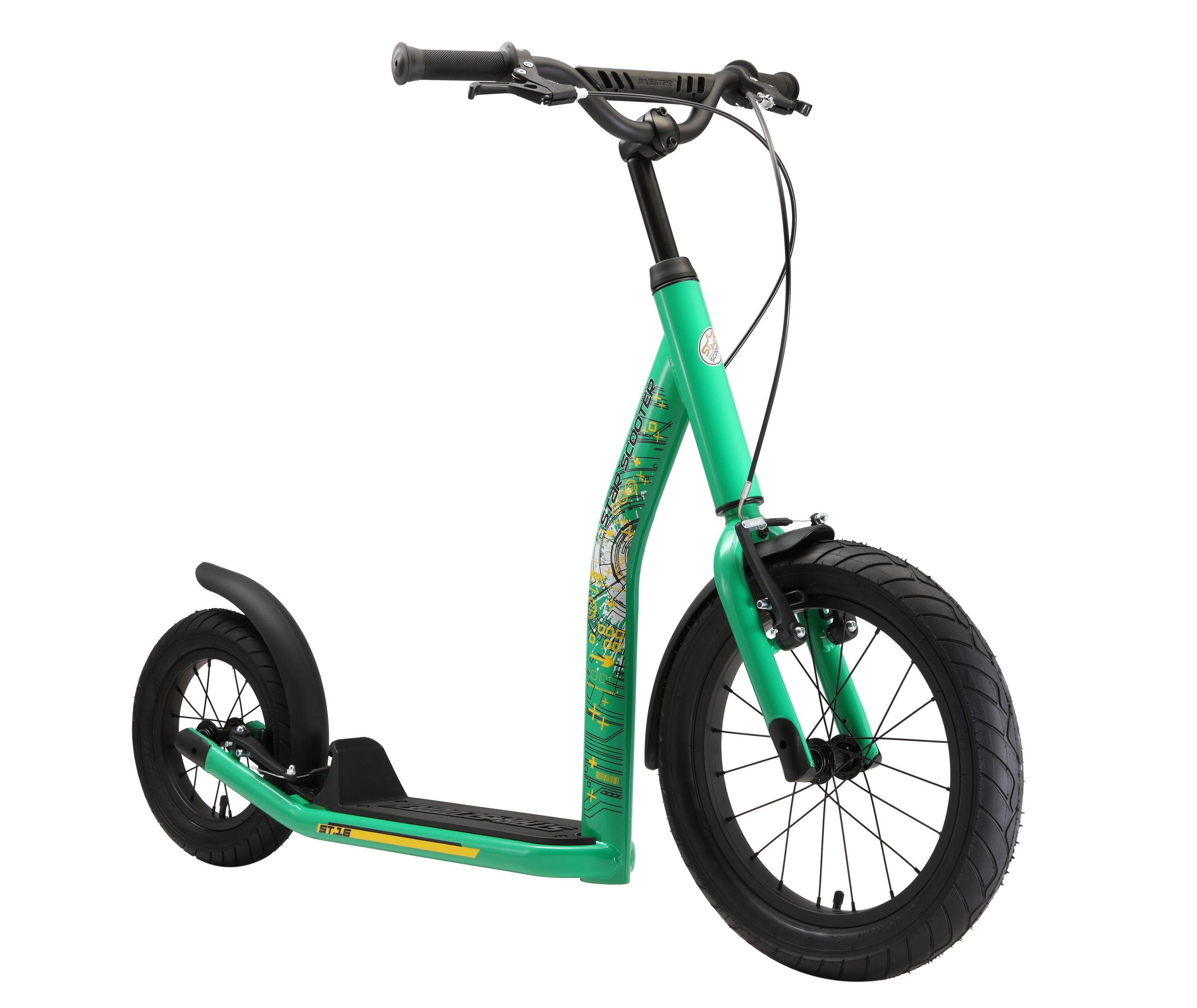 Monopattino con grandi ruote 16", per bambini 8 anni, pneumatici ad aria, NewGen 2/5
