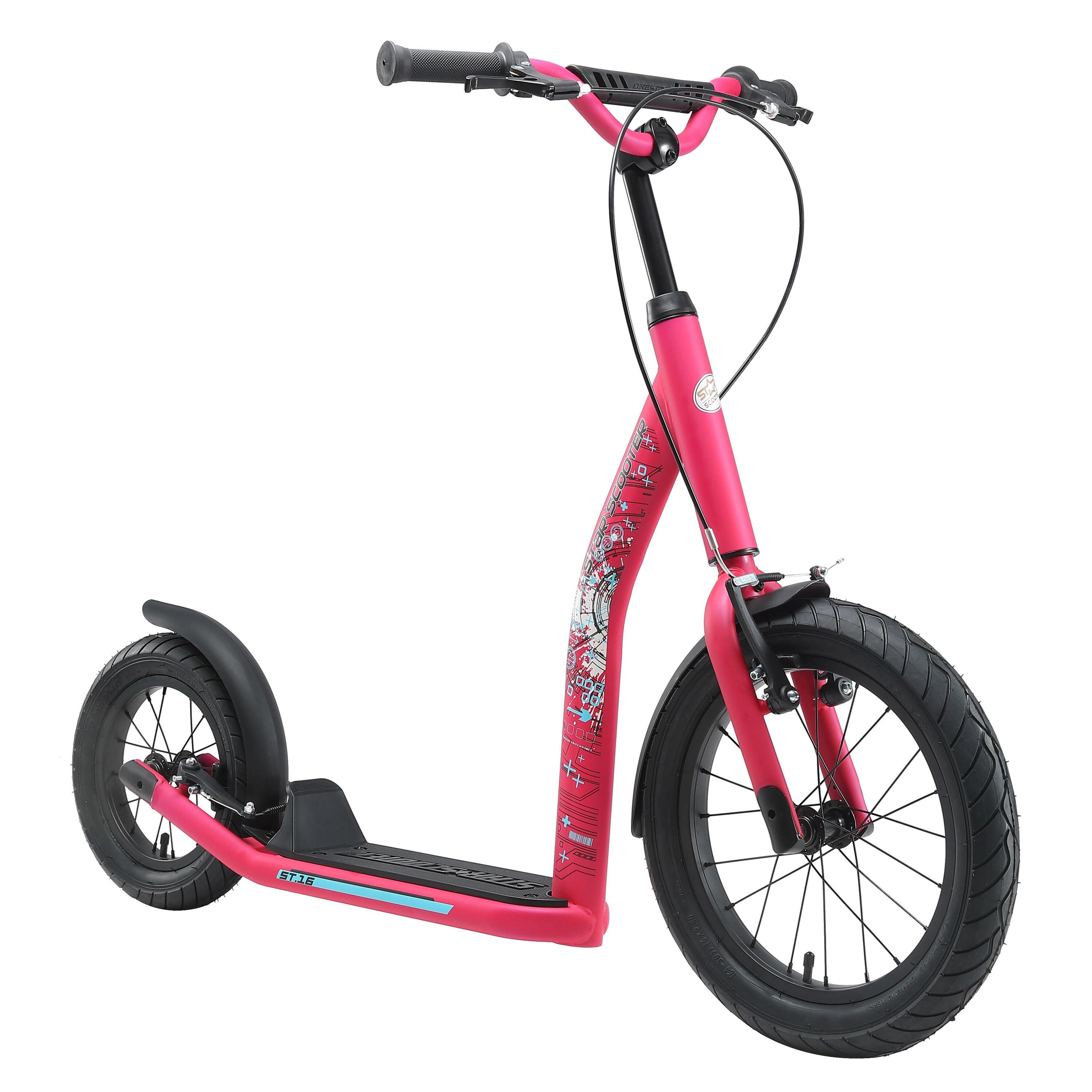 Monopattino con grandi ruote 16", per bambini 8 anni, pneumatici ad aria, NewGen 2/5