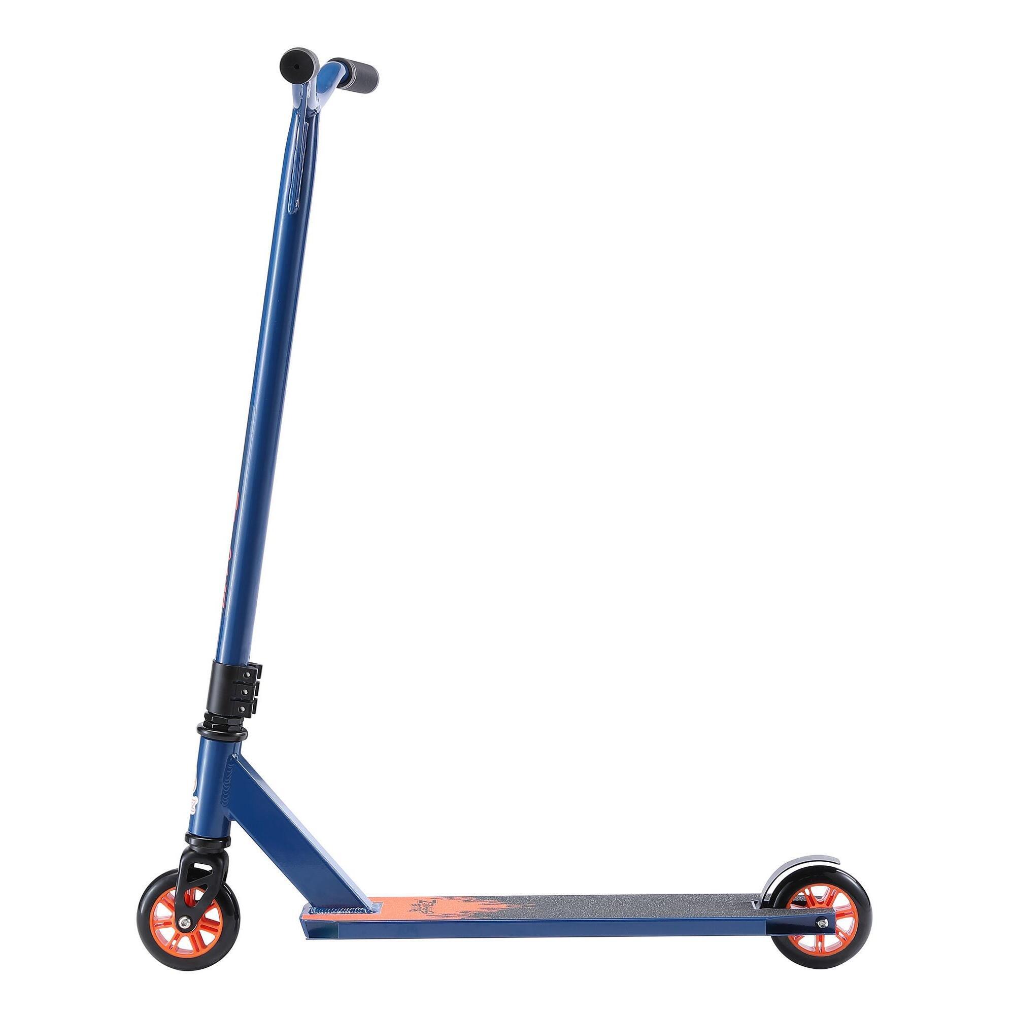 Blue Gorillaz - Trottinette Stunt Scooter 100 Mm, Pour Enfants 7 Ans, Aluminium - Trottinette - Bleu - Taille Unique - Decathlon