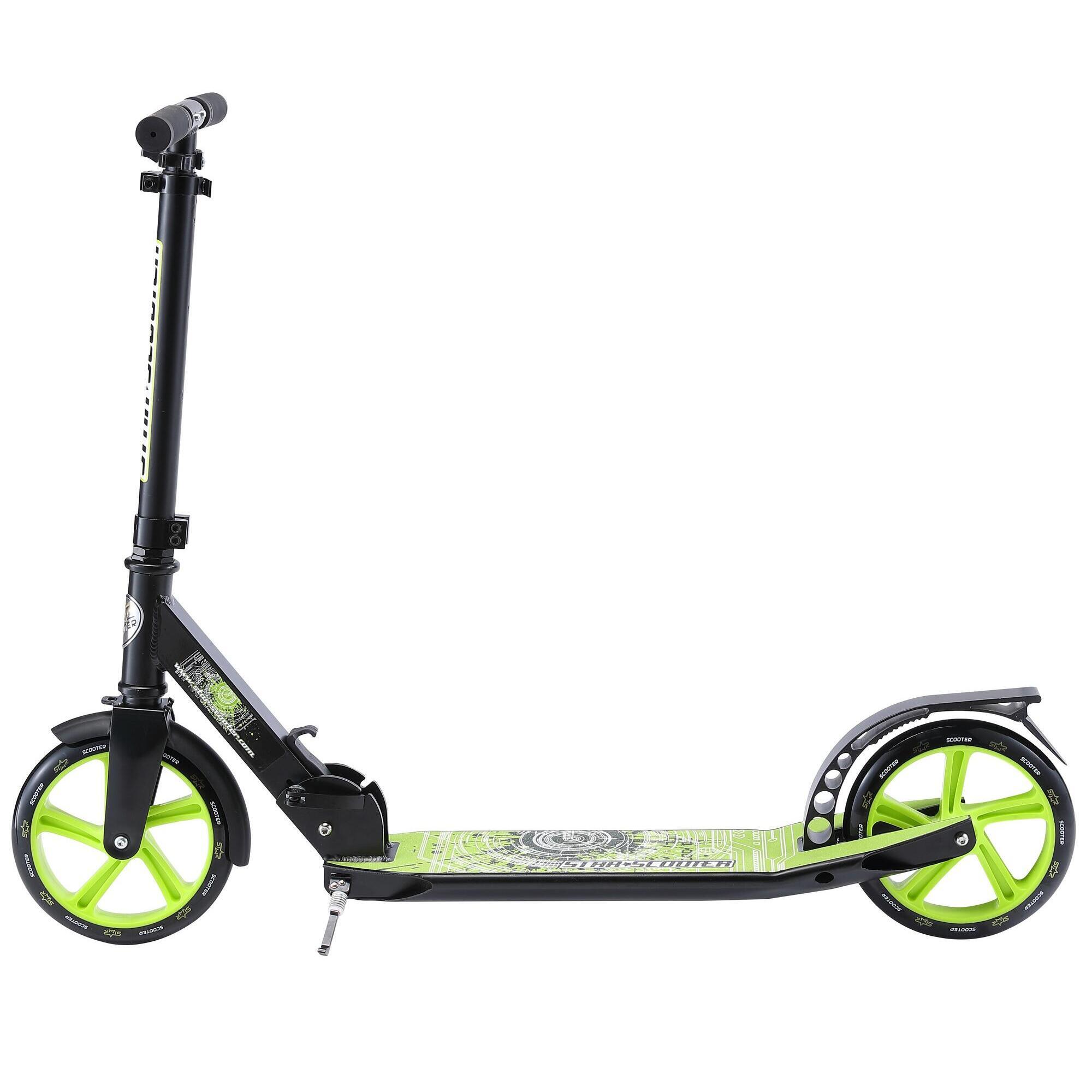Star Scooter - Trottinette Grandes Roues 205 Mm, Pour Enfants De 8 Ans, Pliable, Cruiser - Trottinette - Noir - Taille Unique - Decathlon