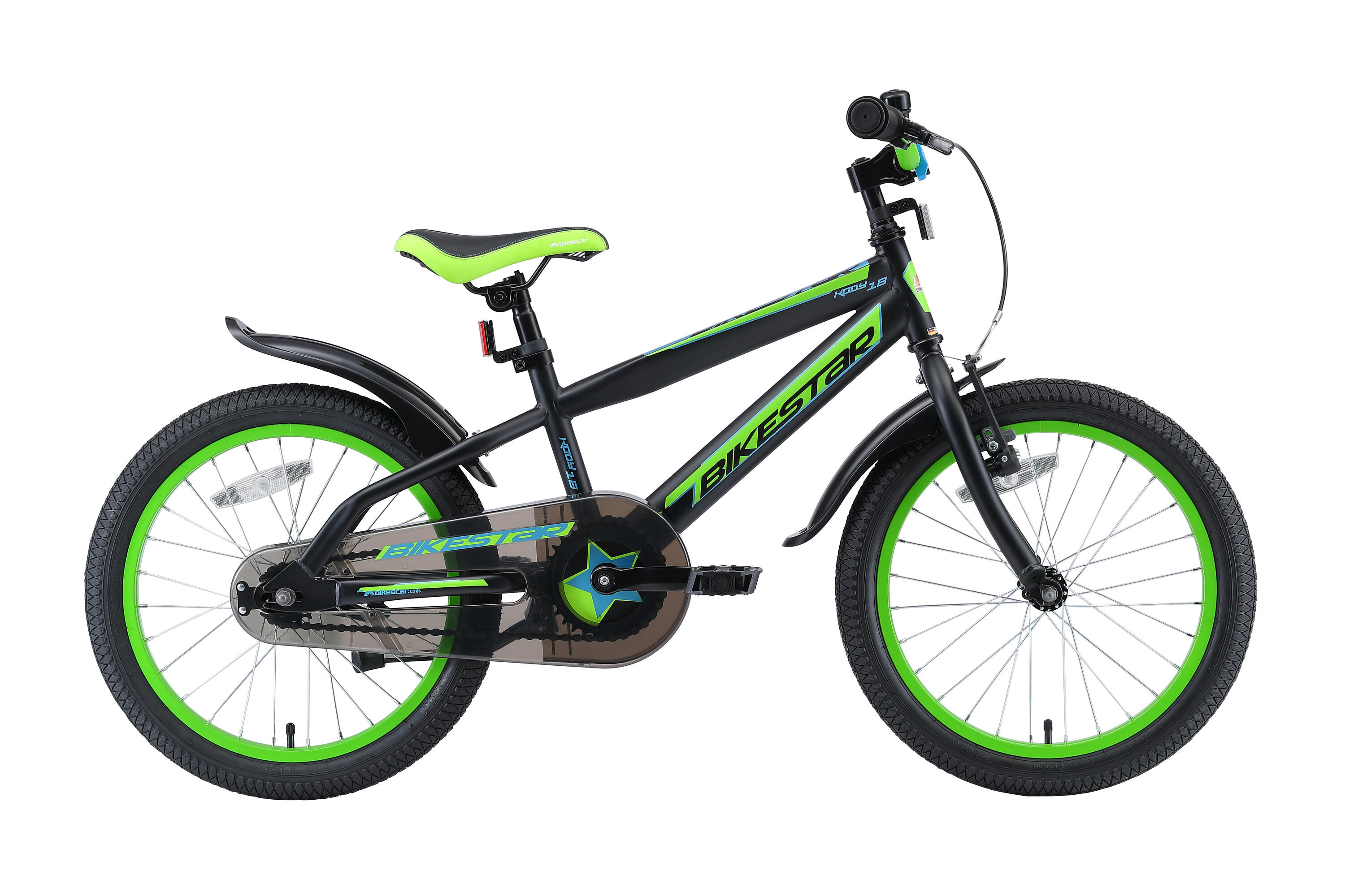 BIKESTAR Kinderfahrrad 18 Zoll von 5 - 7 Jahre, Urban Jungle