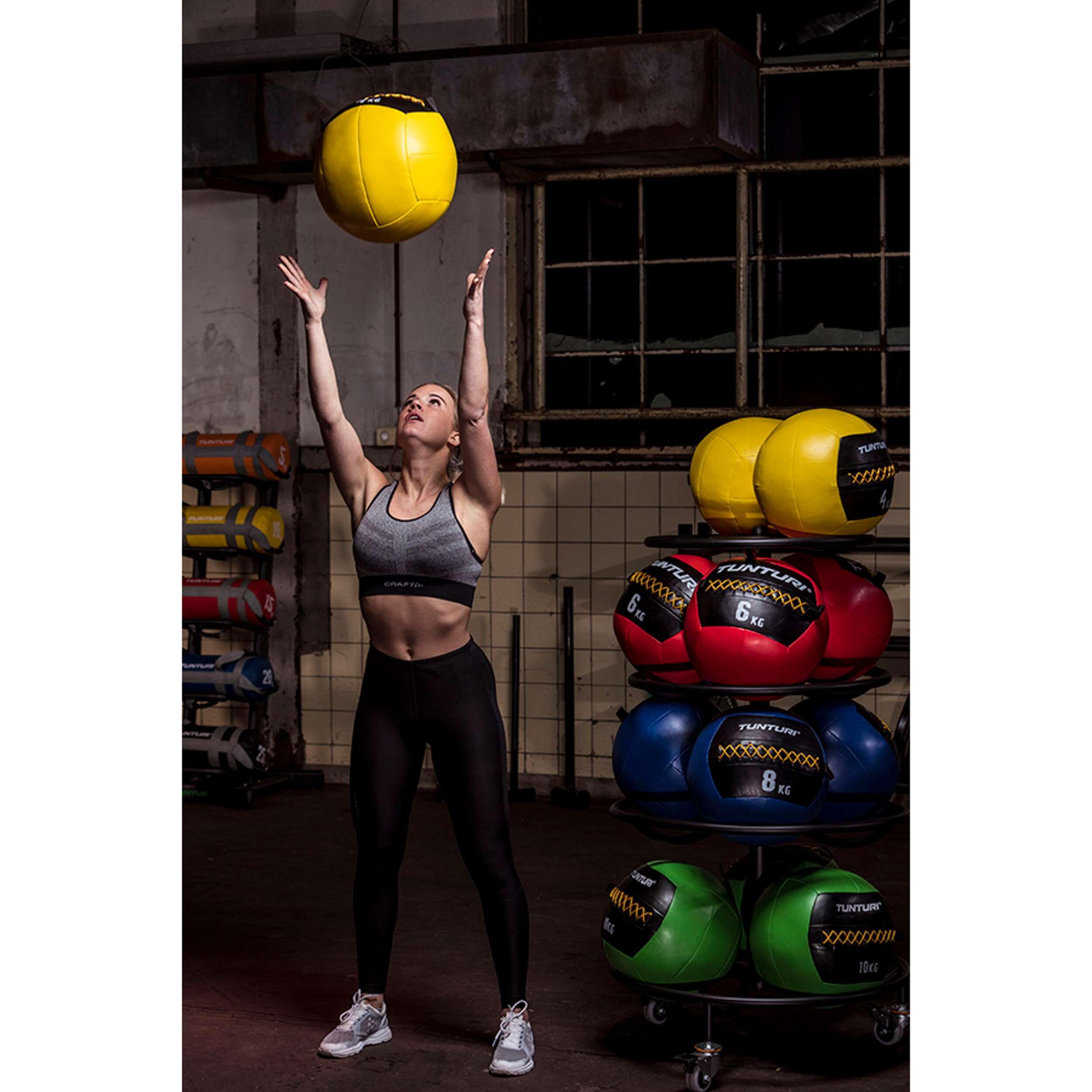 Pelota de pared de entrenamiento funcional 8kg azul 5/7