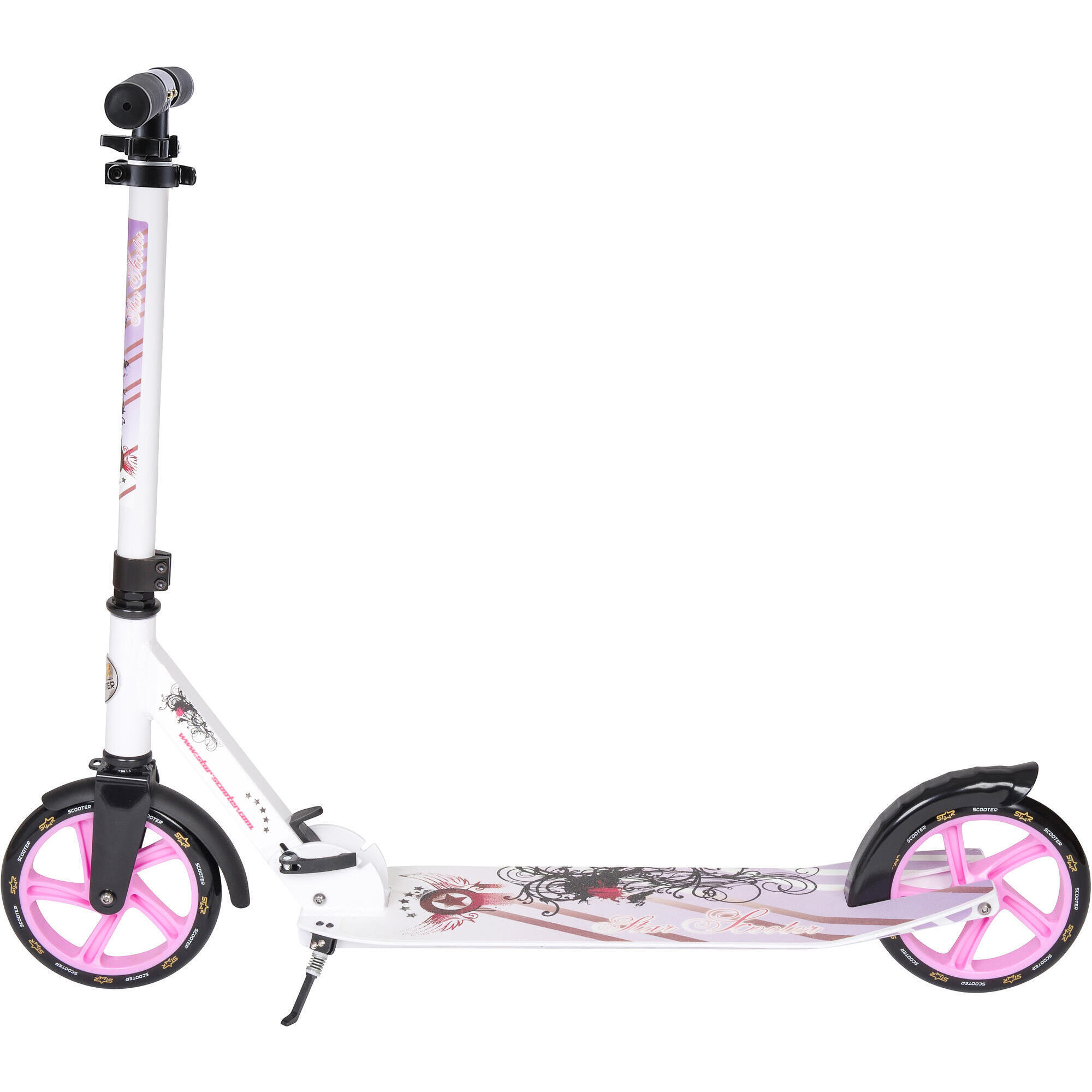 Star Scooter - Trottinette Grandes Roues 205mm, Pour Enfants 8 Ans, Pliable, Marchepied Xxl - Trottinette - Blanc - Taille Unique - Decathlon