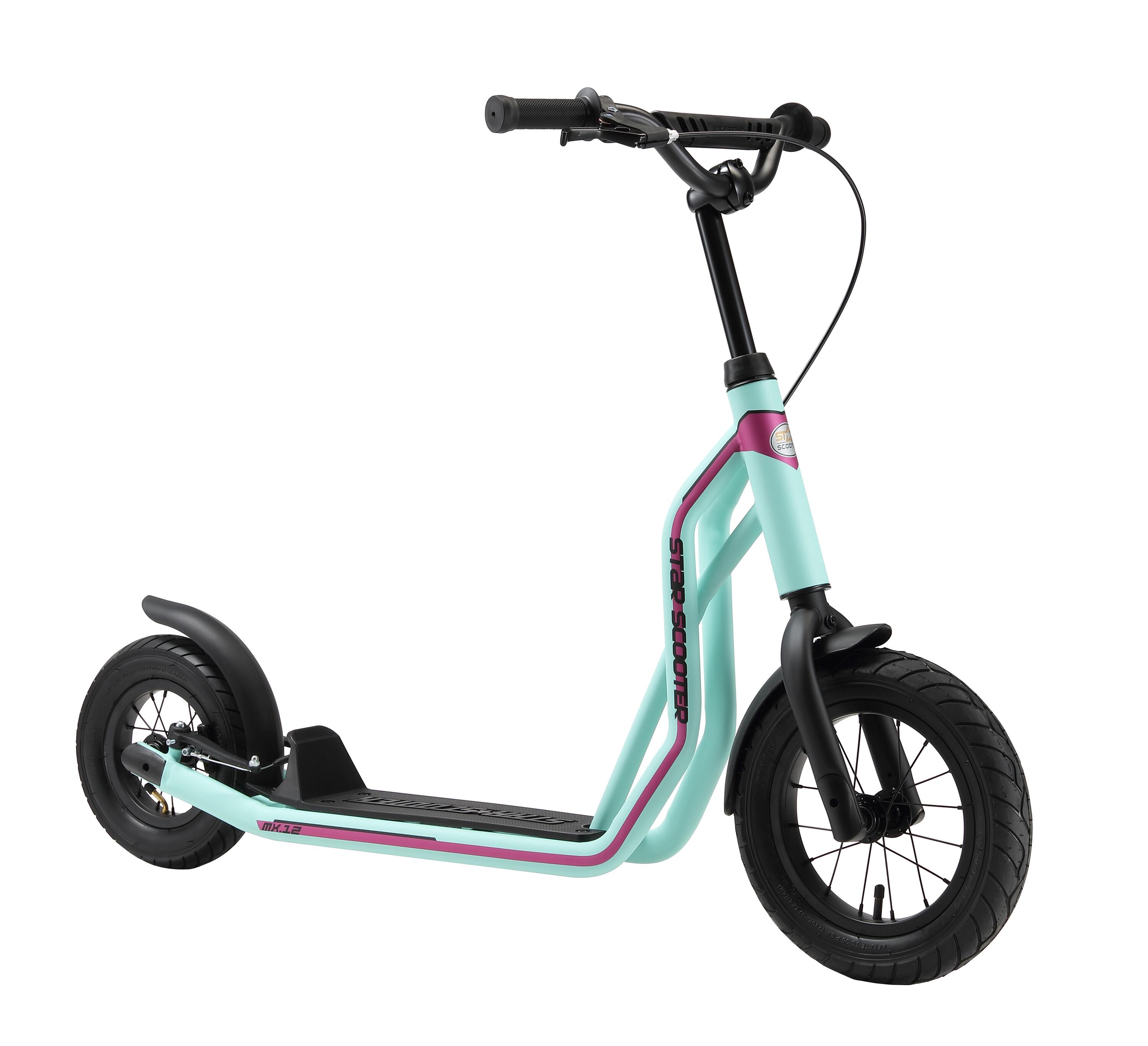 Trottinette grandes roues 12", pour enfants de 8 ans, pneus gonflables, Mixed 2/5