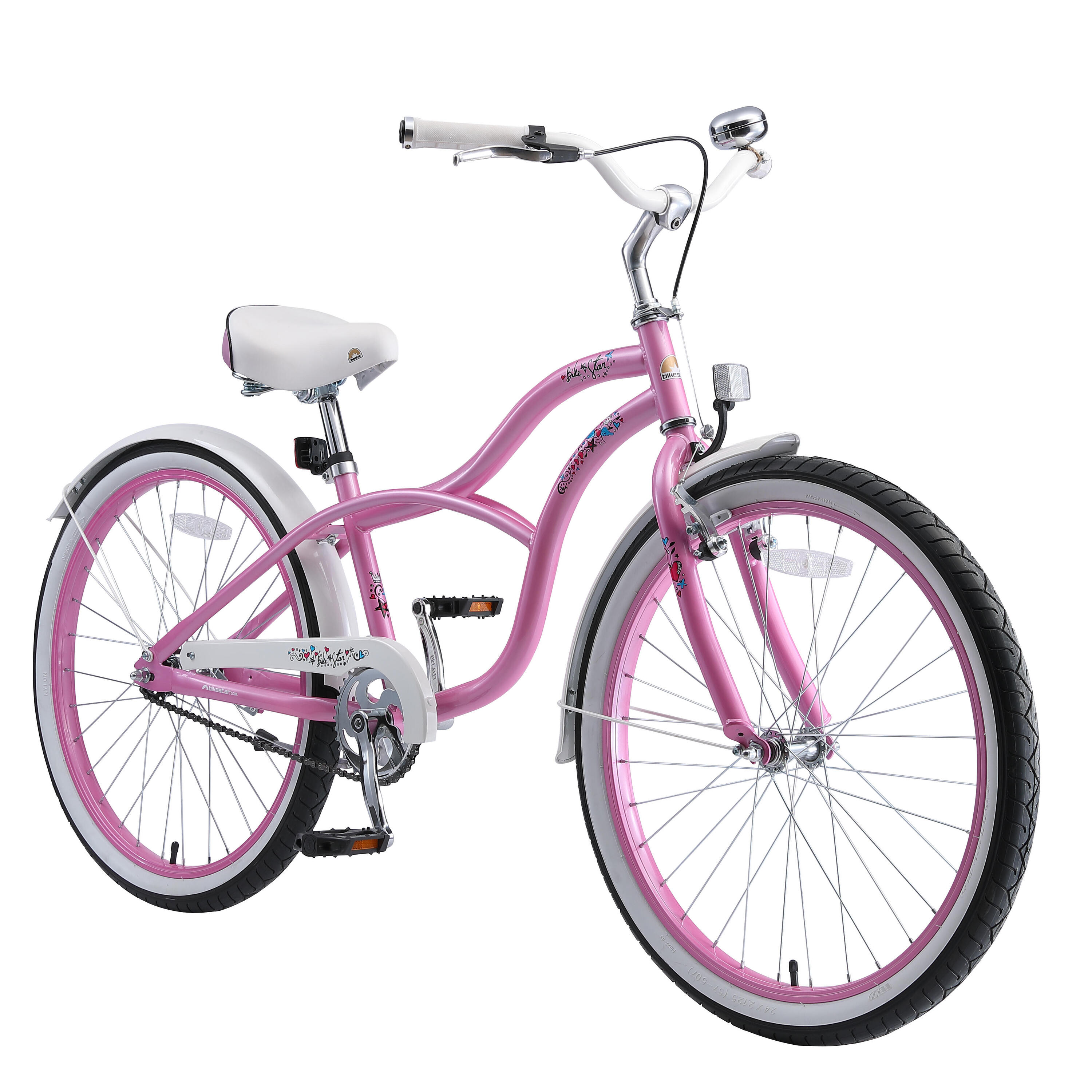 Vélo enfant 24 pouces à partir de 8 - 11 ans, VTC Cruiser 2/7