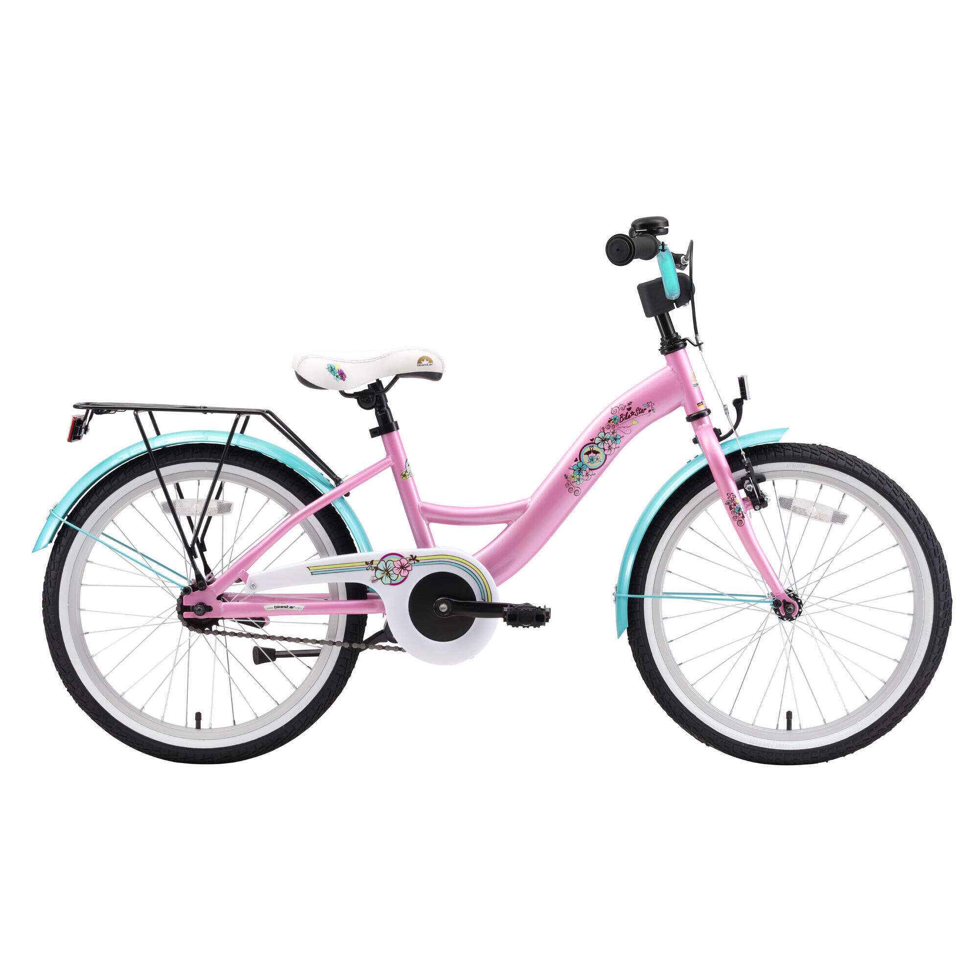 Bikestar - Vélo Enfant 20 Pouces À Partir De 6 - 9 Ans, Vtc Classic - Vélo Enfant - Rose - Taille Unique - Decathlon
