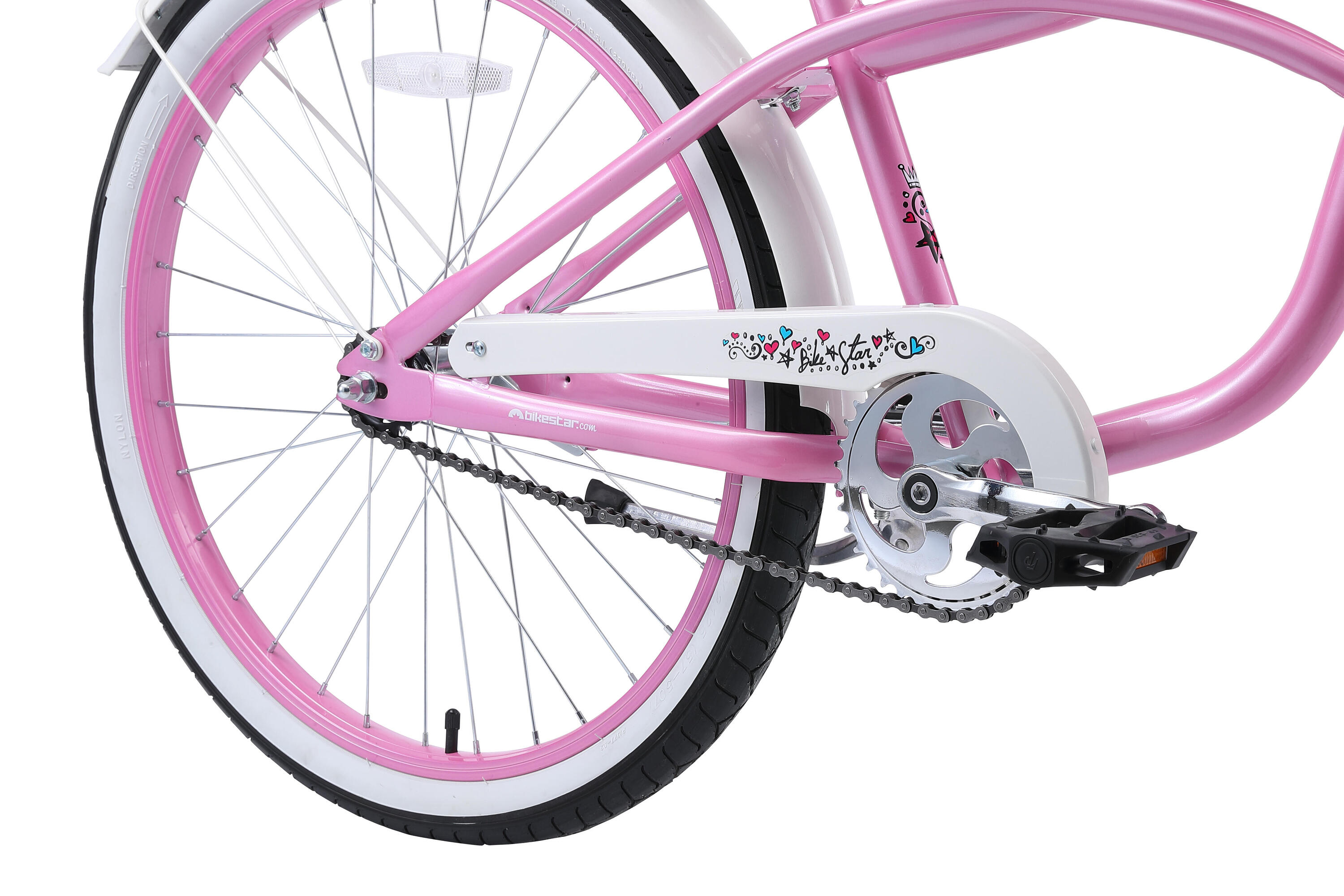 Vélo enfant 24 pouces à partir de 8 - 11 ans, VTC Cruiser 5/7