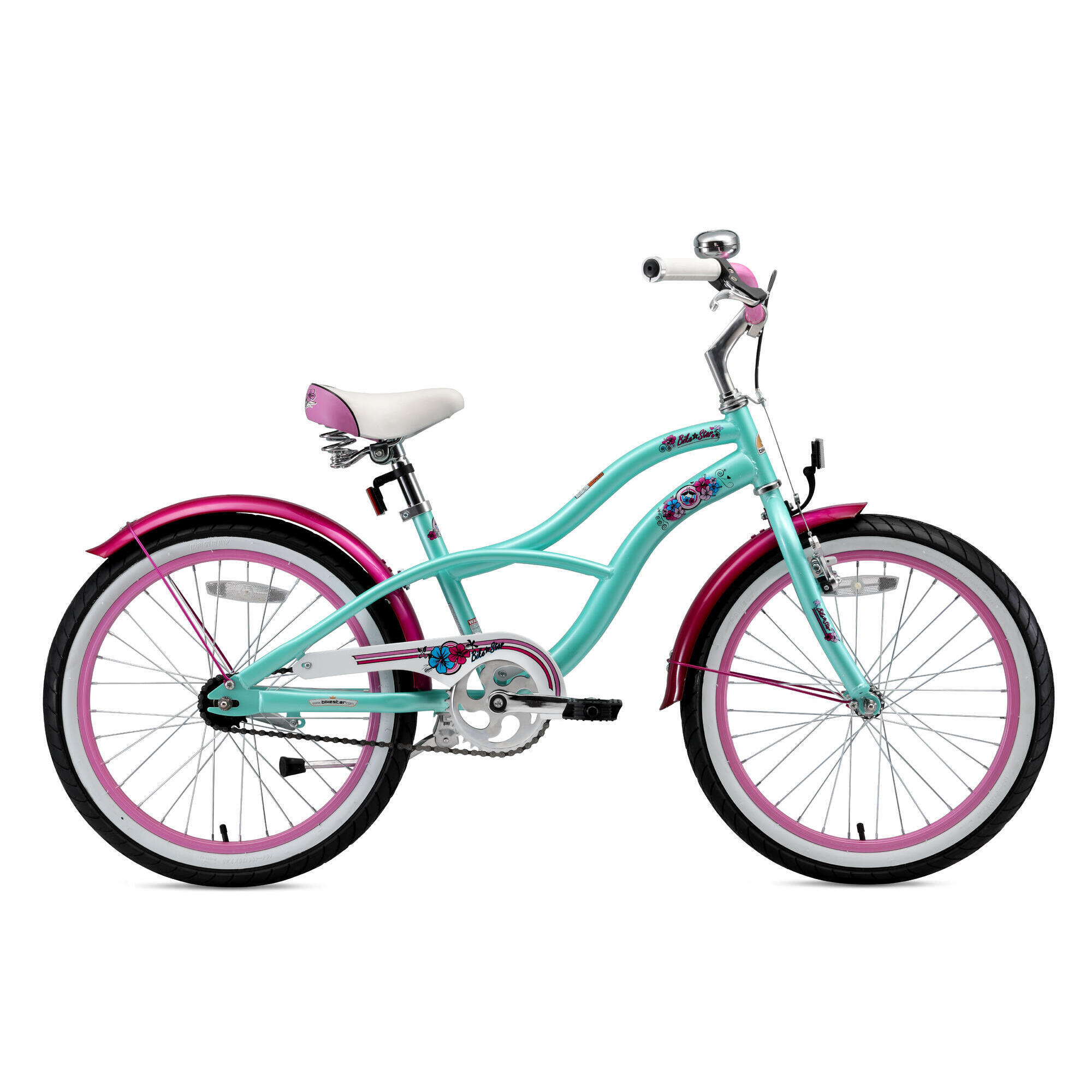 Bikestar - Vélo Enfant 20 Pouces À Partir De 6 - 9 Ans, Vtc Cruiser - Vélo Enfant - Vert - Taille Unique - Decathlon