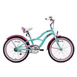 Vélo enfant 20 pouces à partir de 6 - 9 ans, VTC Cruiser