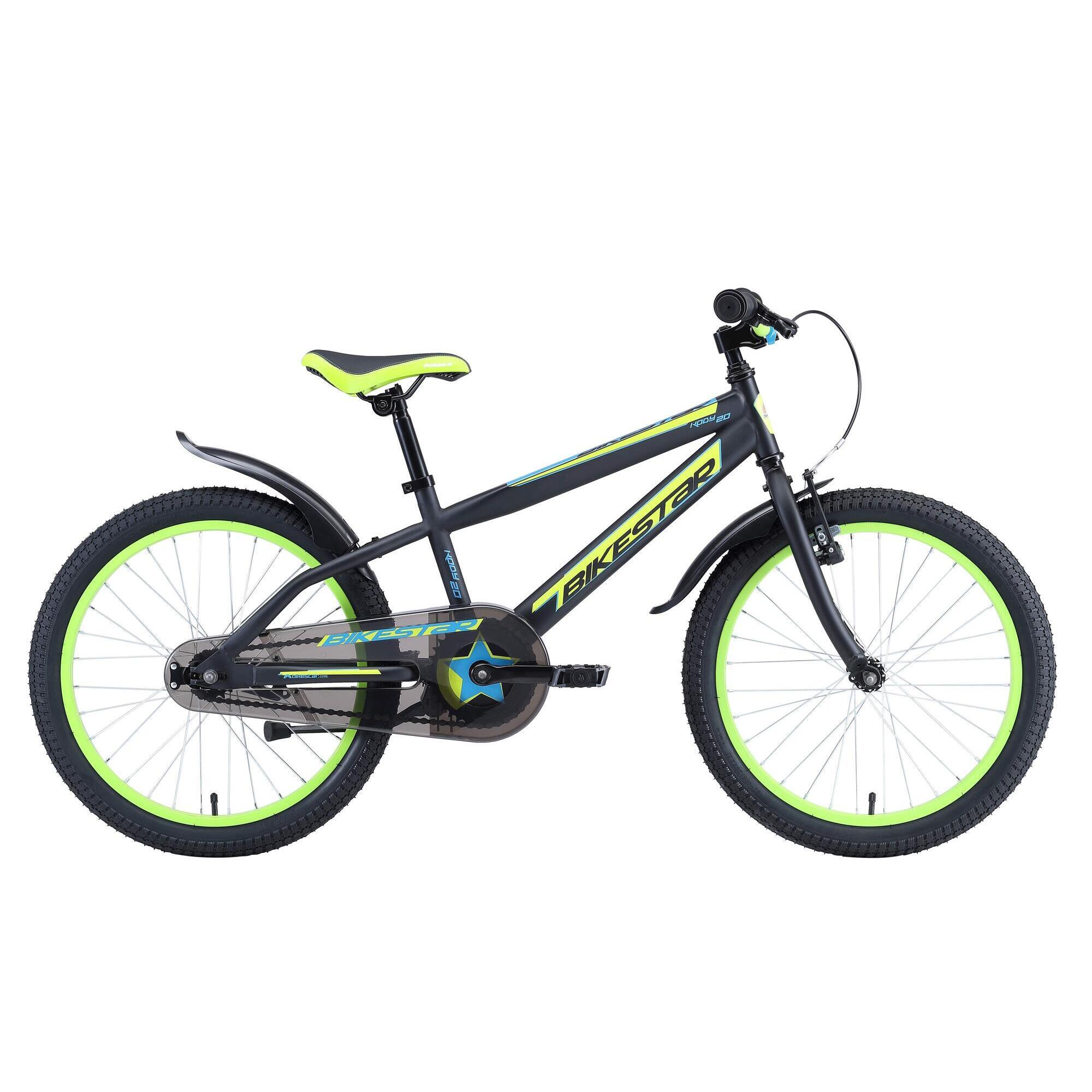 Bikestar - Vélo Enfant 20 Pouces À Partir De 6 - 9 Ans, Vtc Urban Jungle - Vélo Enfant - Noir - Taille Unique - Decathlon