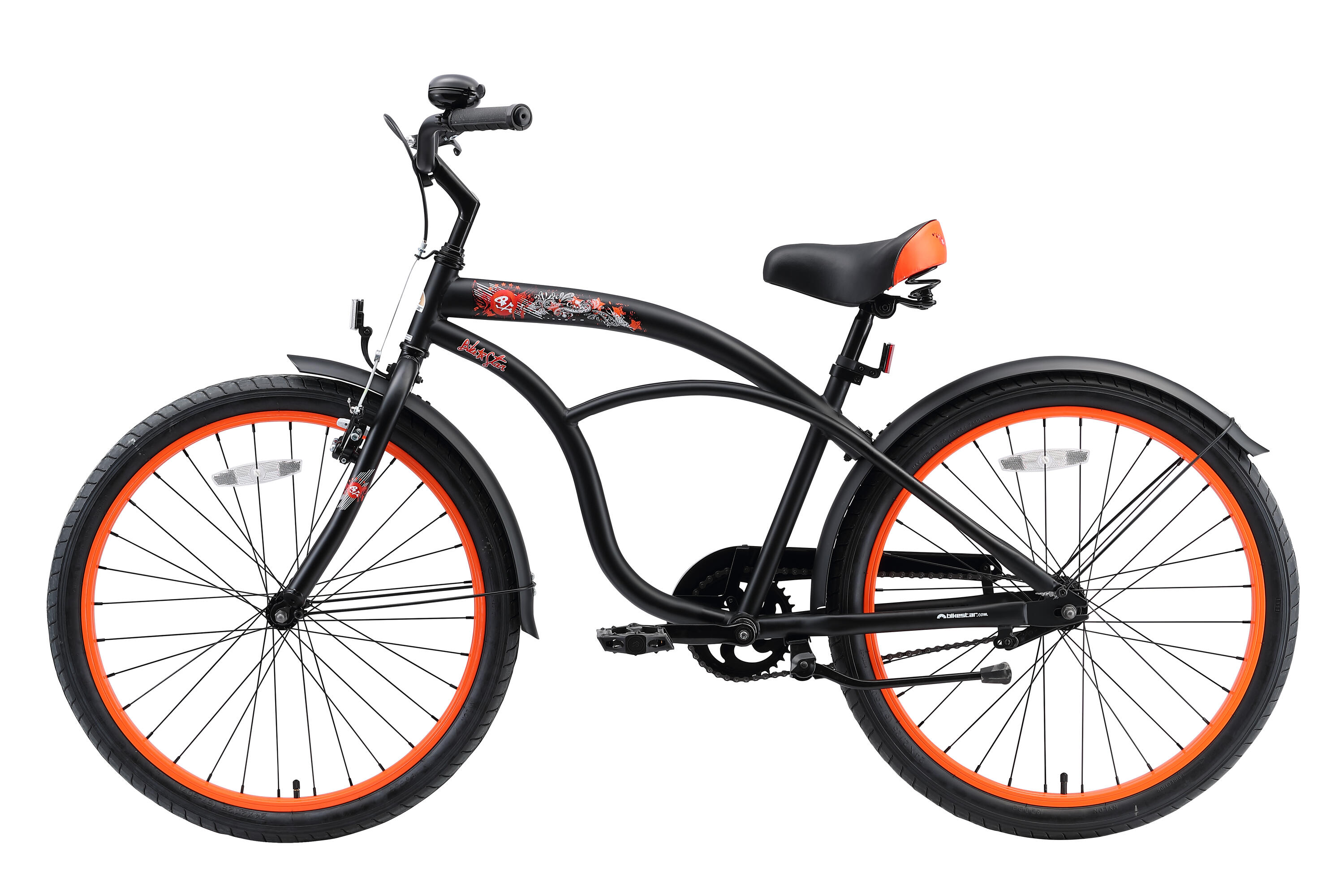 Vélo enfant 24 pouces à partir de 8 - 11 ans, VTC Cruiser 3/7