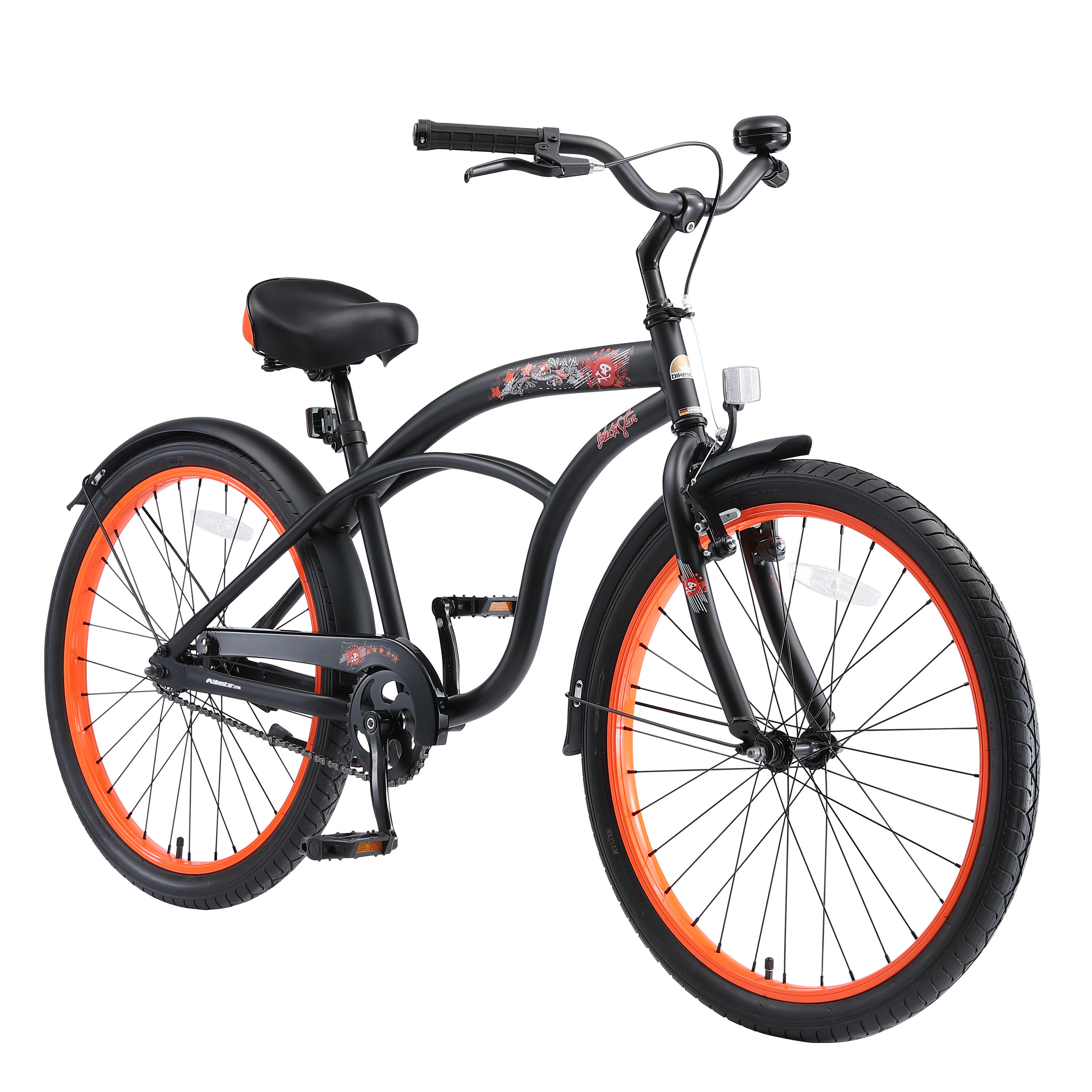 Vélo enfant 24 pouces à partir de 8 - 11 ans, VTC Cruiser 2/7