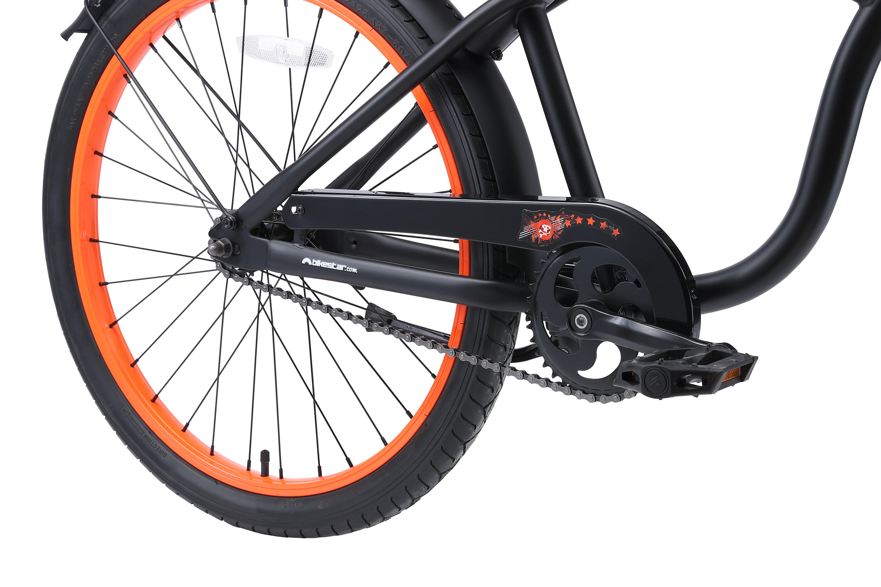Vélo enfant 24 pouces à partir de 8 - 11 ans, VTC Cruiser 5/7
