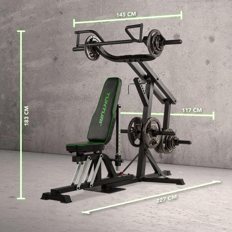 Aparat Multifunctional Tunturi WT80 Leverage Gym- Reglabil, Discuri 30/50 mm