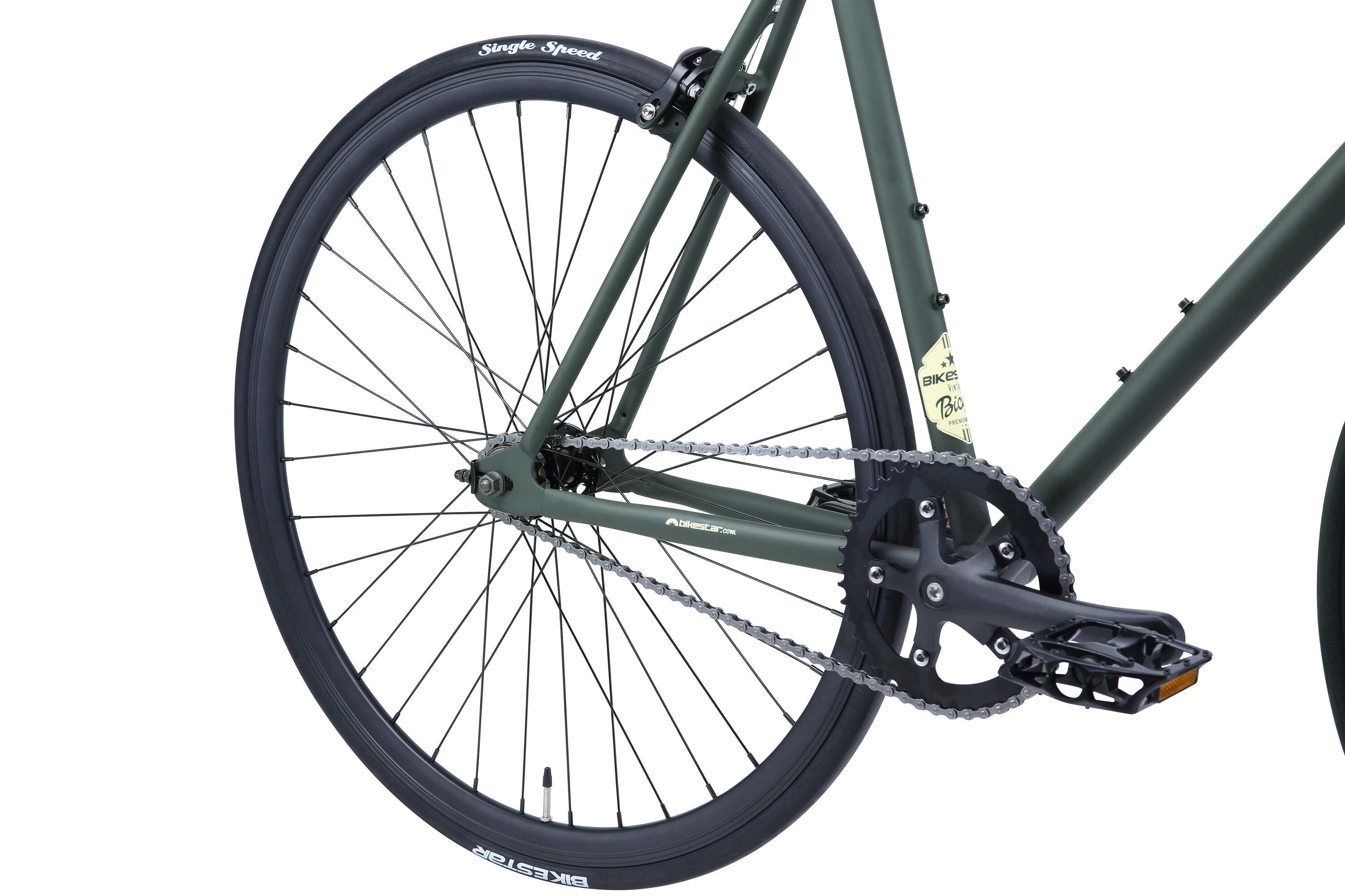 Bicicleta urbana de aluminio single speed 28" 3/7
