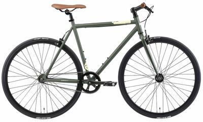 Aluminium stadsfiets single speed 28