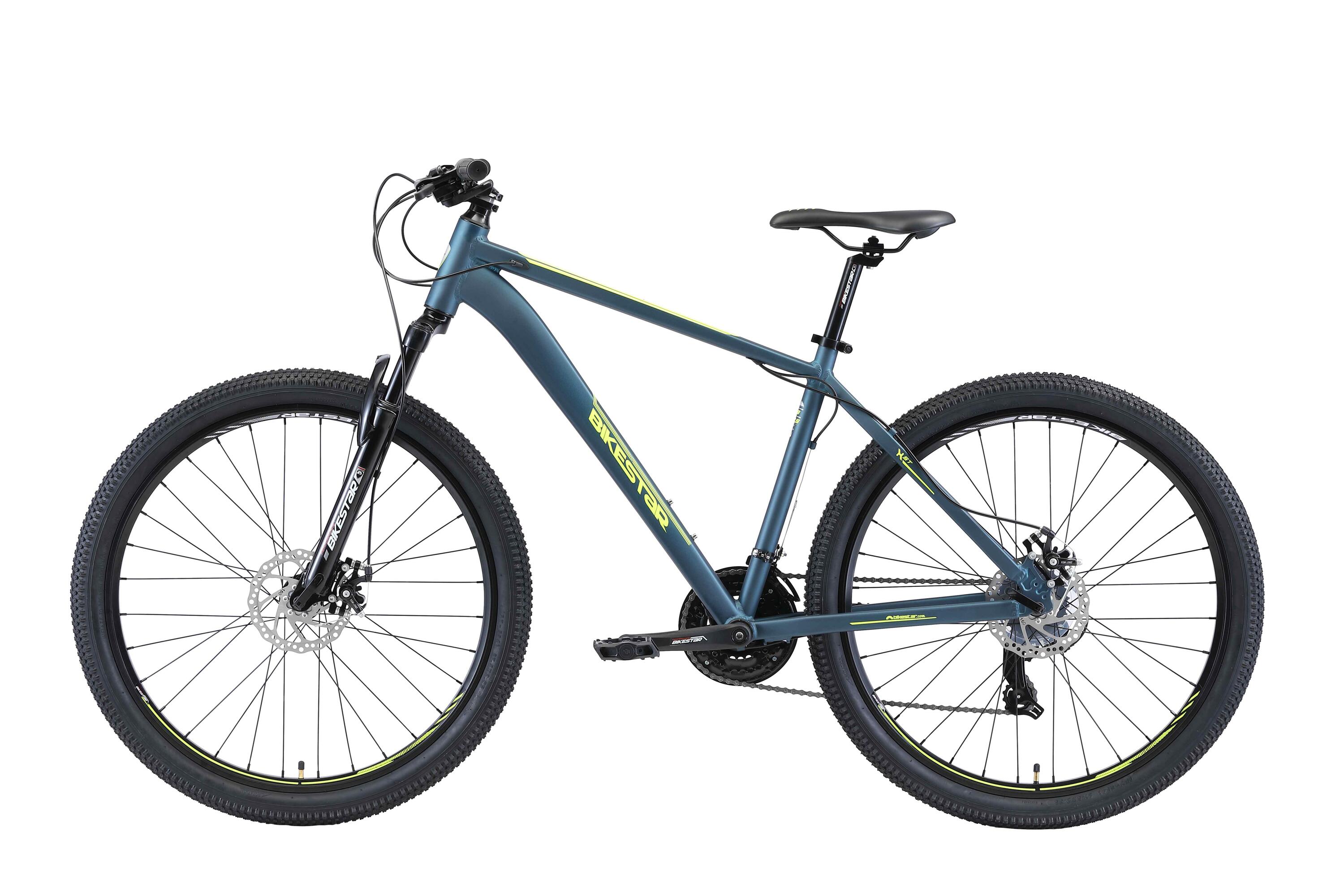 BIKESTAR MTB 27.5" aluminium, hardtail, 21 Gang, Scheibenbremse