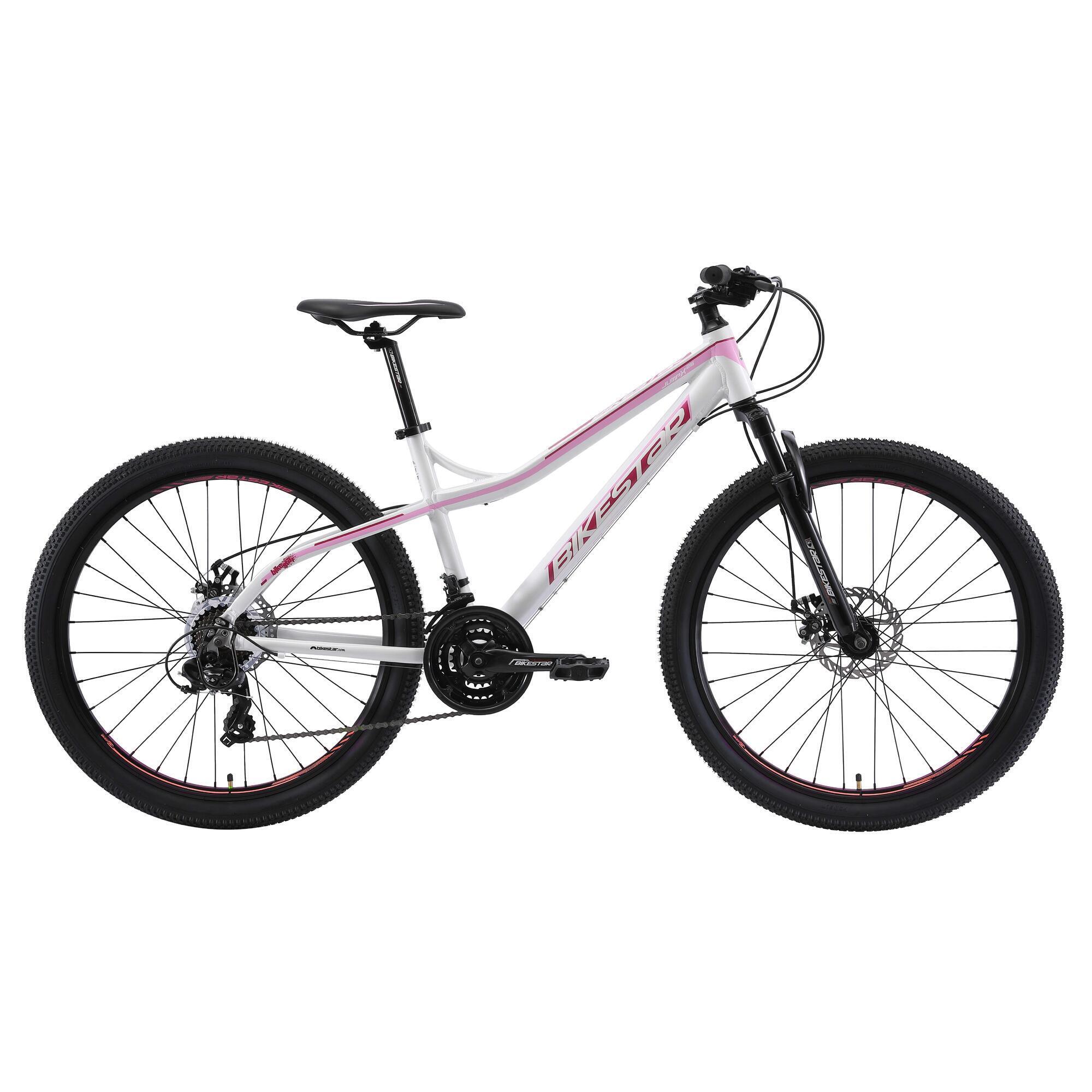 Bikestar - Vtt 26" Aluminium, Semi-rigide, 21 Vitesses, Frein À Disque - Vélo Tout Terrain - Blanc - Taille Unique - Decathlon