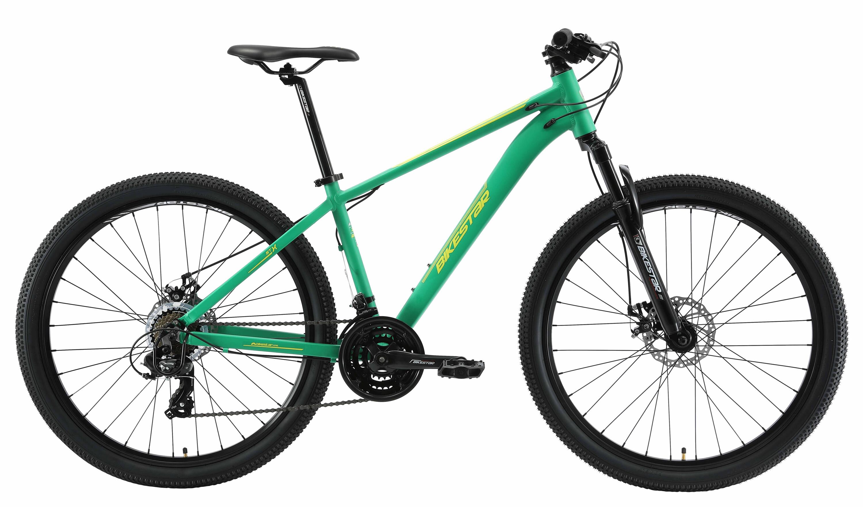 BIKESTAR MTB 27.5" aluminium, hardtail, 21 Gang, Scheibenbremse