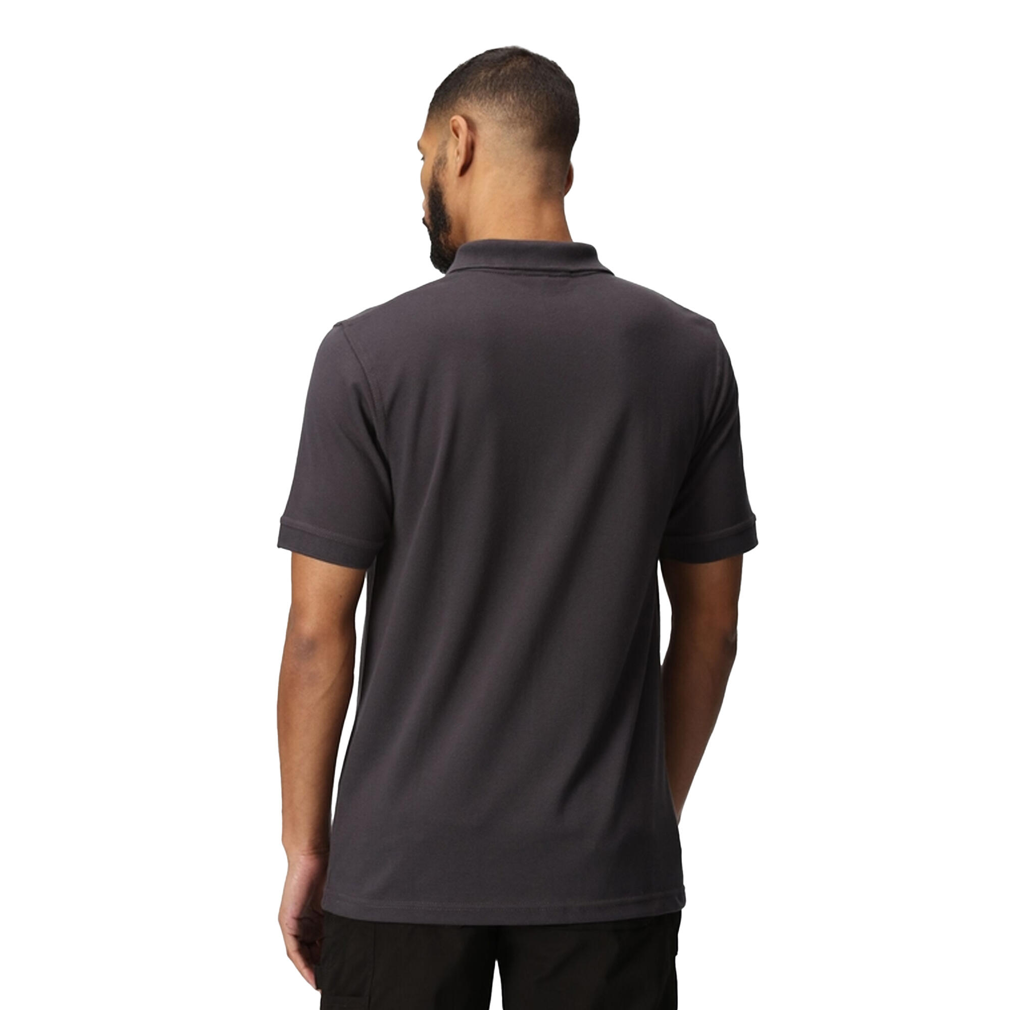 Polo À Manches Courtes Hommes (Gris) 3/5