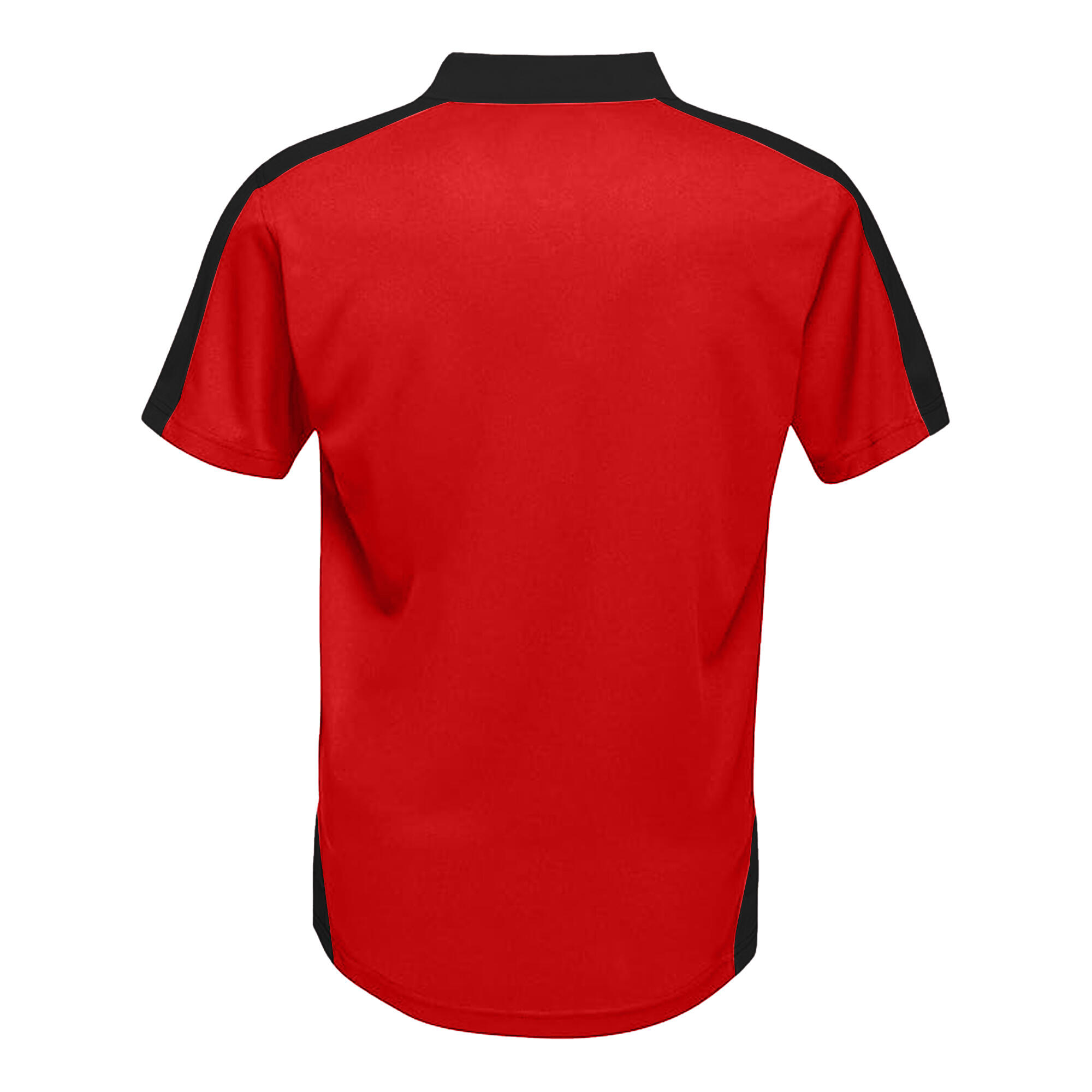 Polo Motif/style Contrasté Homme (Rouge / Noir) 2/5