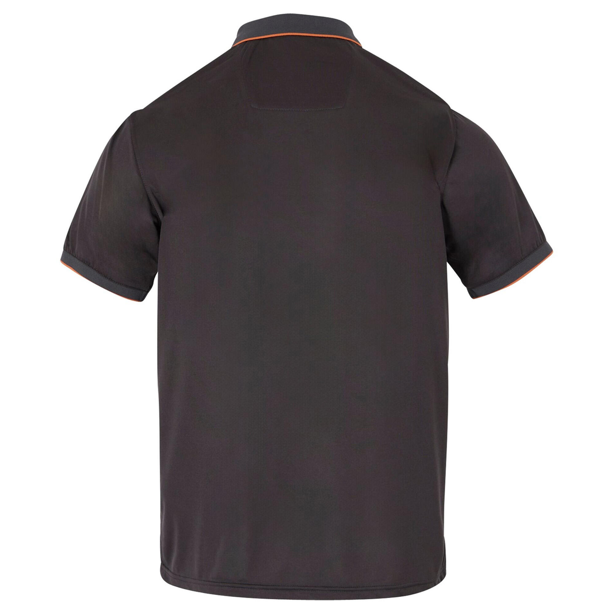 Polo Regatta REMEX Homme Cendre/Orange sombre 100% Polyester 2/4