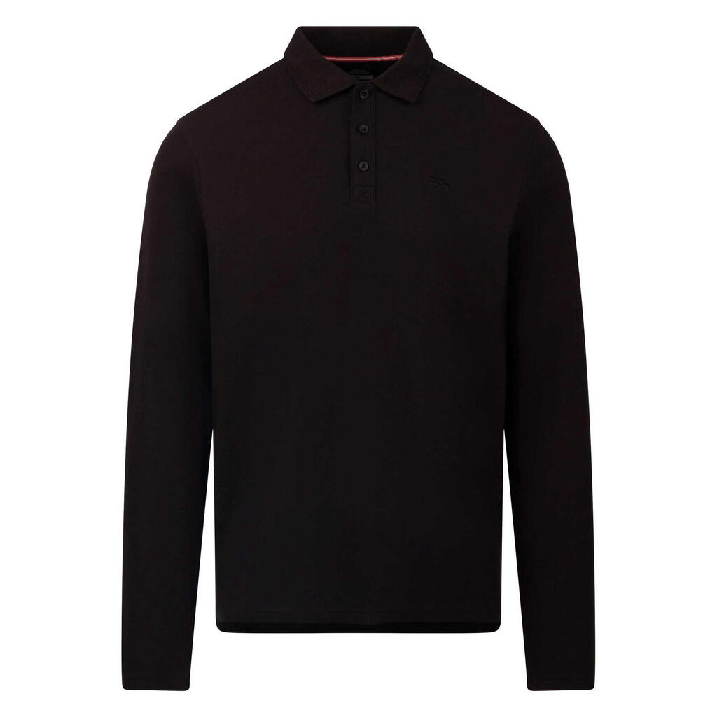 Mens Leblanc LongSleeved Polo Shirt (Black)