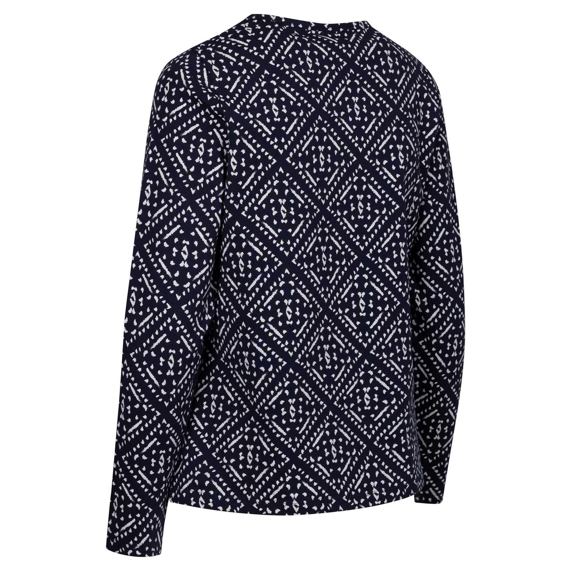 Jersey Daniela Estampado de Manga Larga para Mujer Marino 2/3