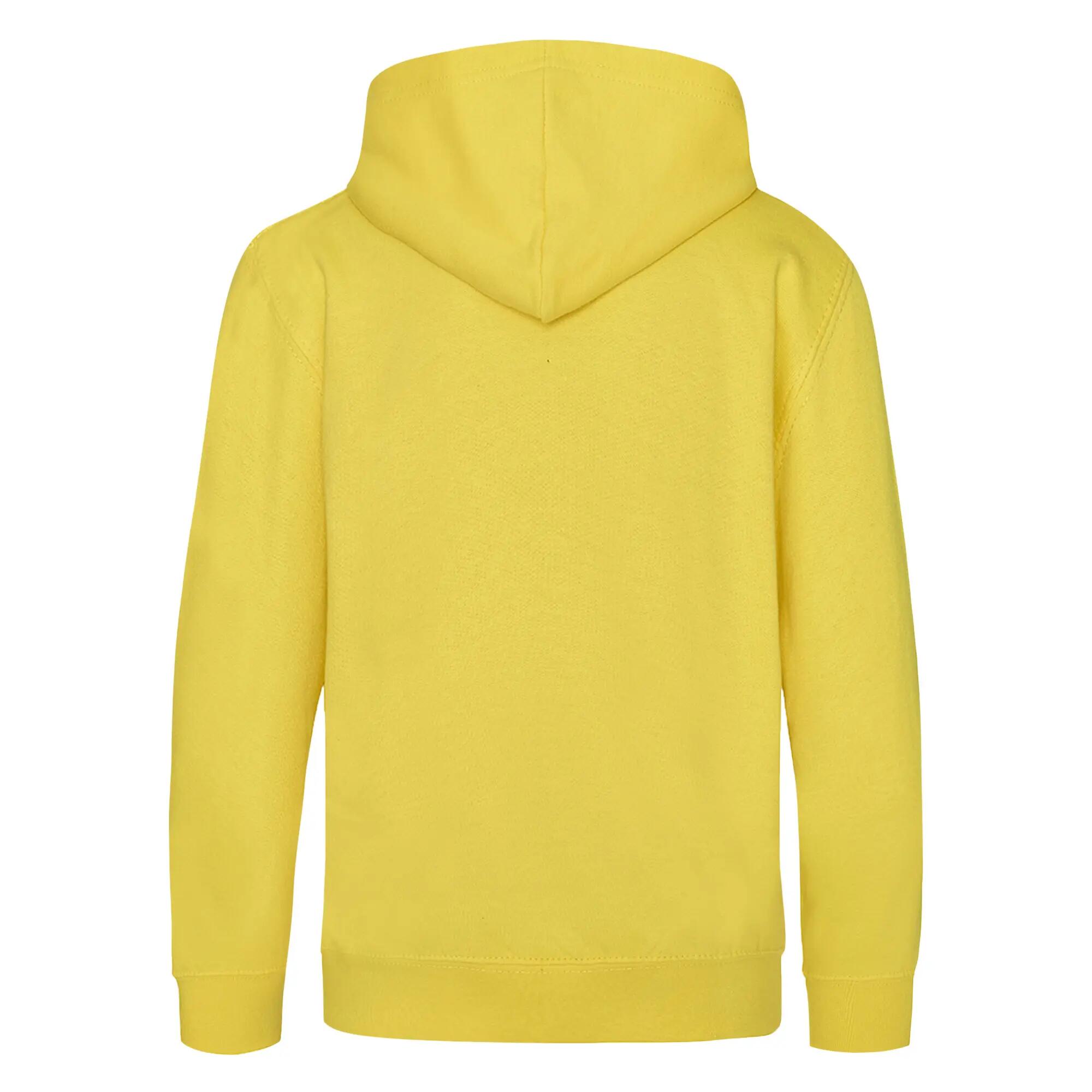 Kapuzen Pullover Kinder Sonnengelb 2/2