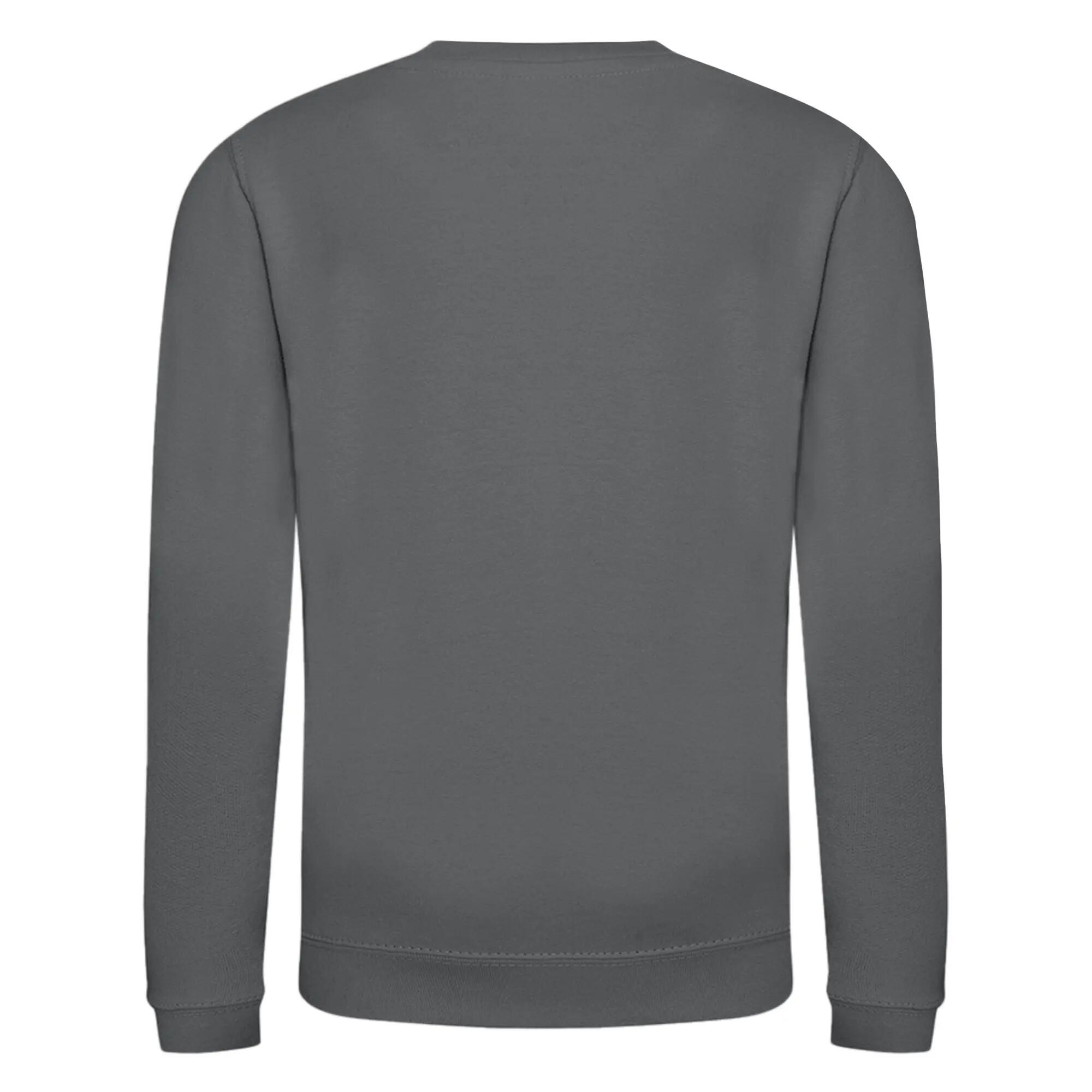 Just Hoods Pullover Sweatshirt, unifarben Kinder Storm Grau 2/2