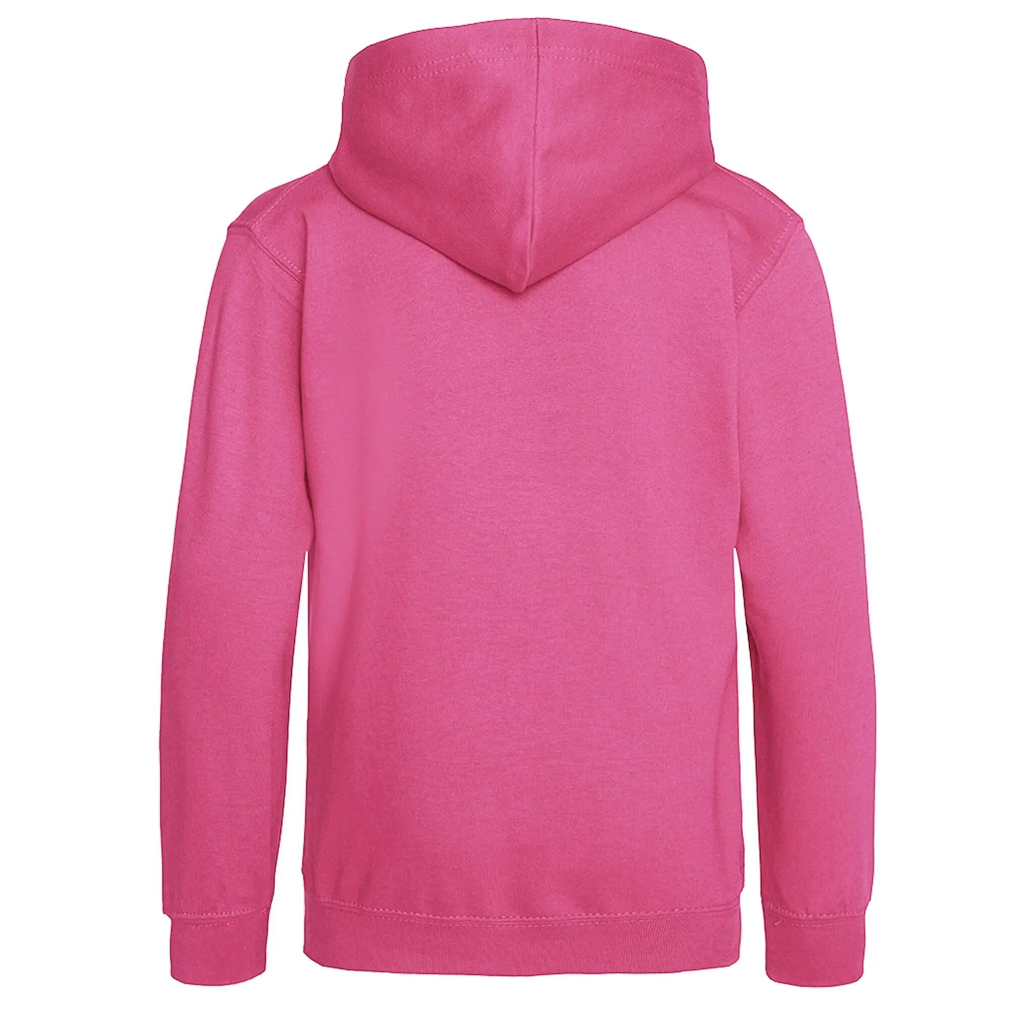 Kapuzen Pullover Kinder Dunkles Pink 2/2