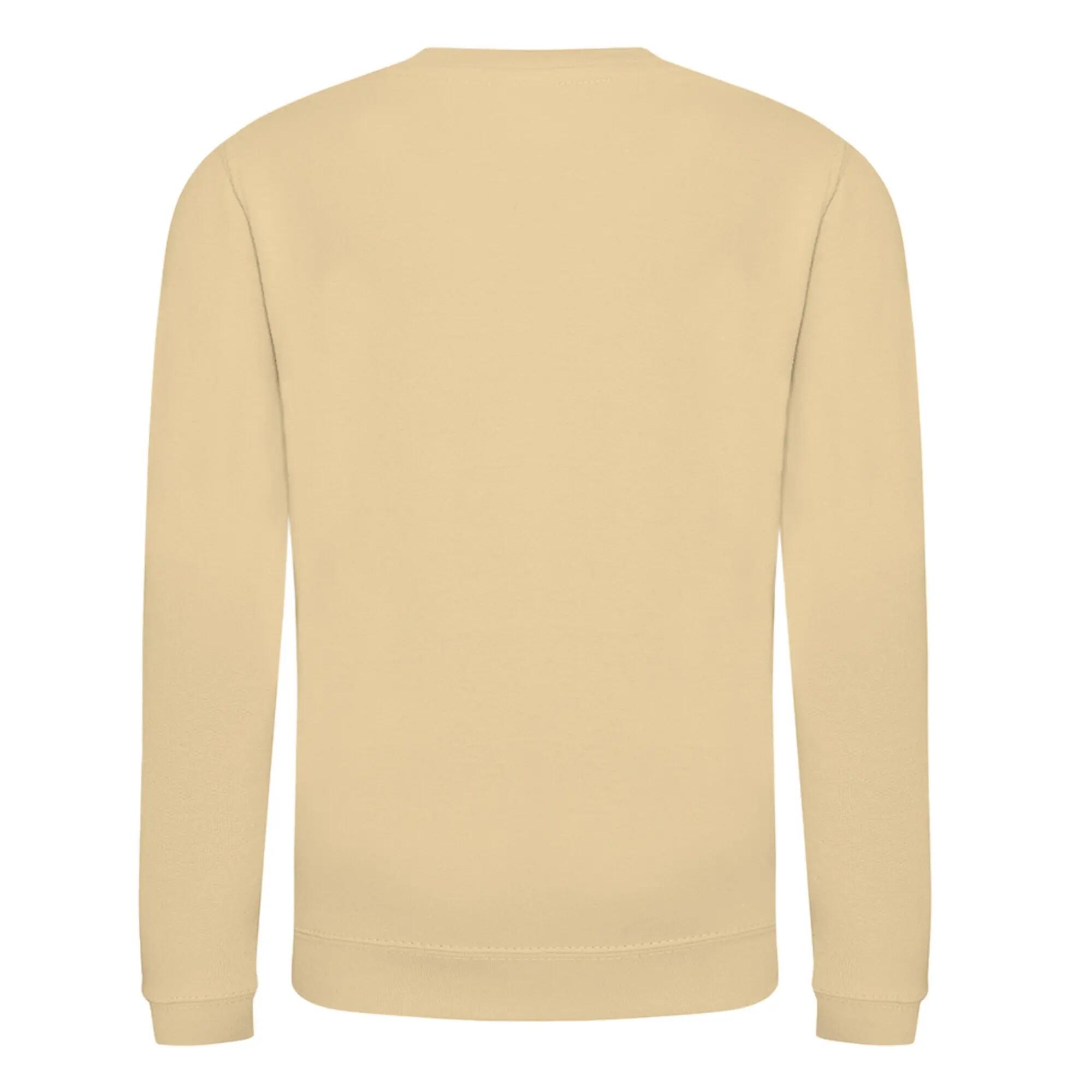 Just Hoods Pullover Sweatshirt, unifarben Kinder Sand 2/2