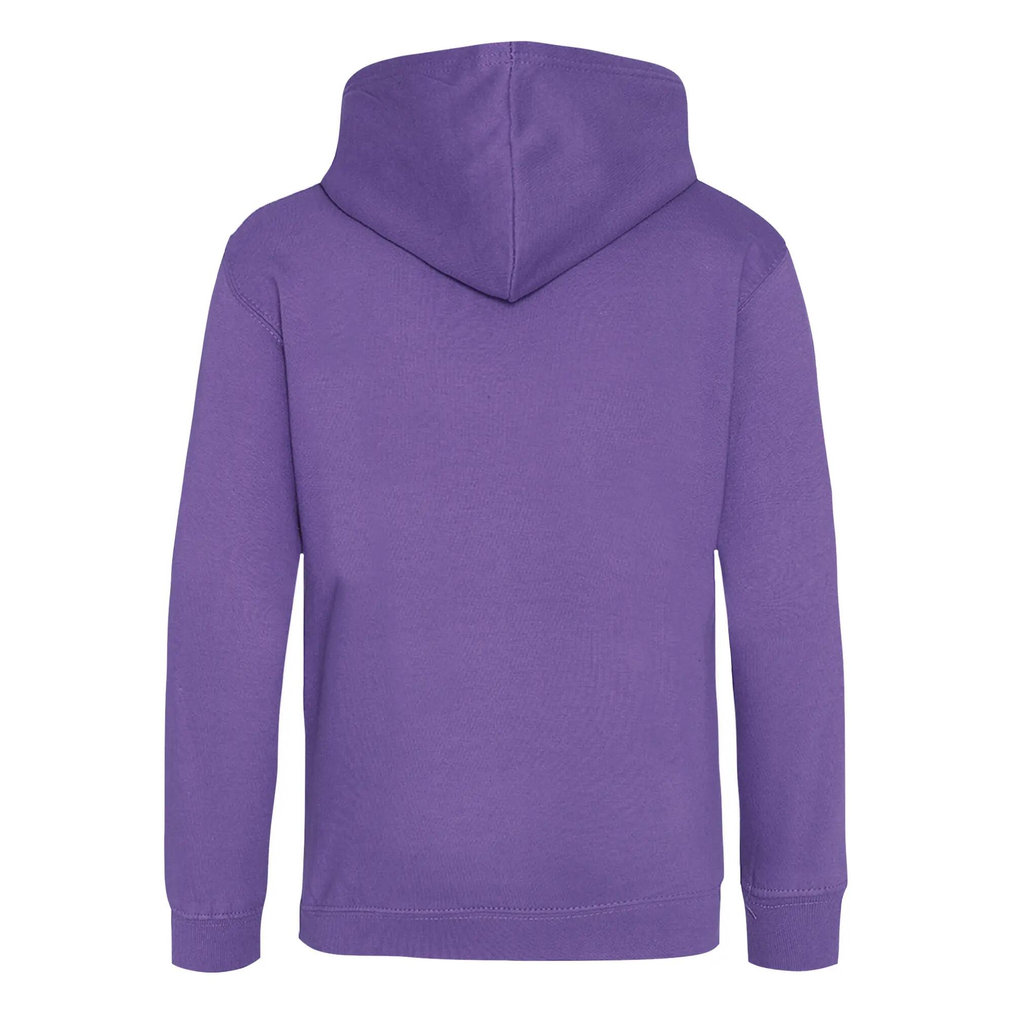 Kapuzen Pullover Kinder Violett 2/2