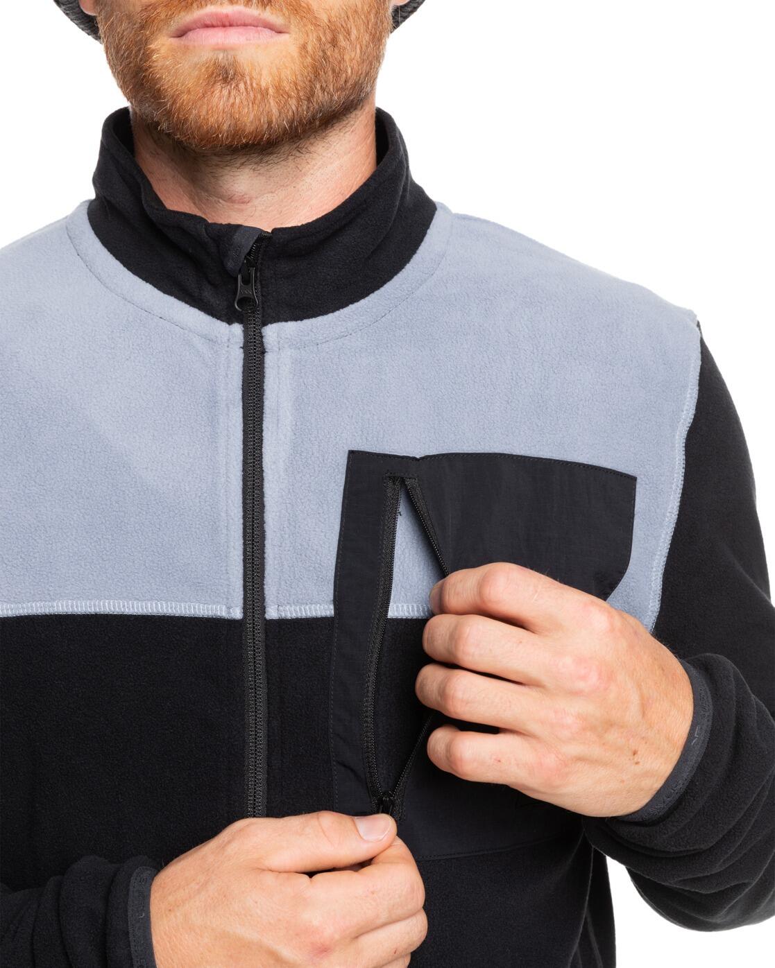 Felpa da snowboard con zip intera Quiksilver Aker da uomo 4/5