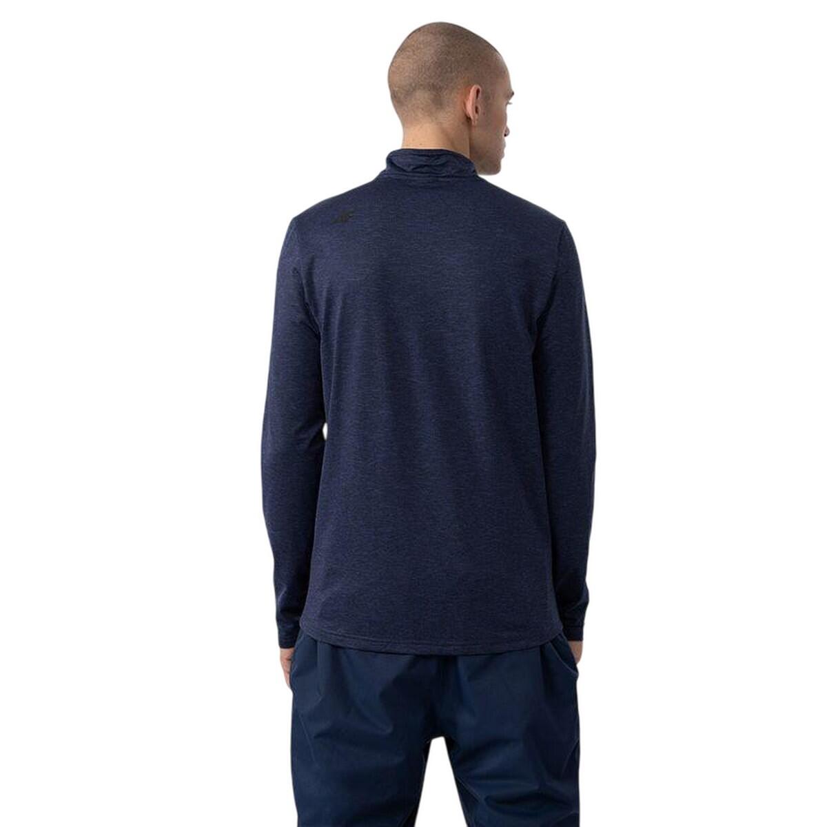Heren AW23UBRUM036 Geborsteld Thermoactief Sweatshirt (Marineblauw) 2/3