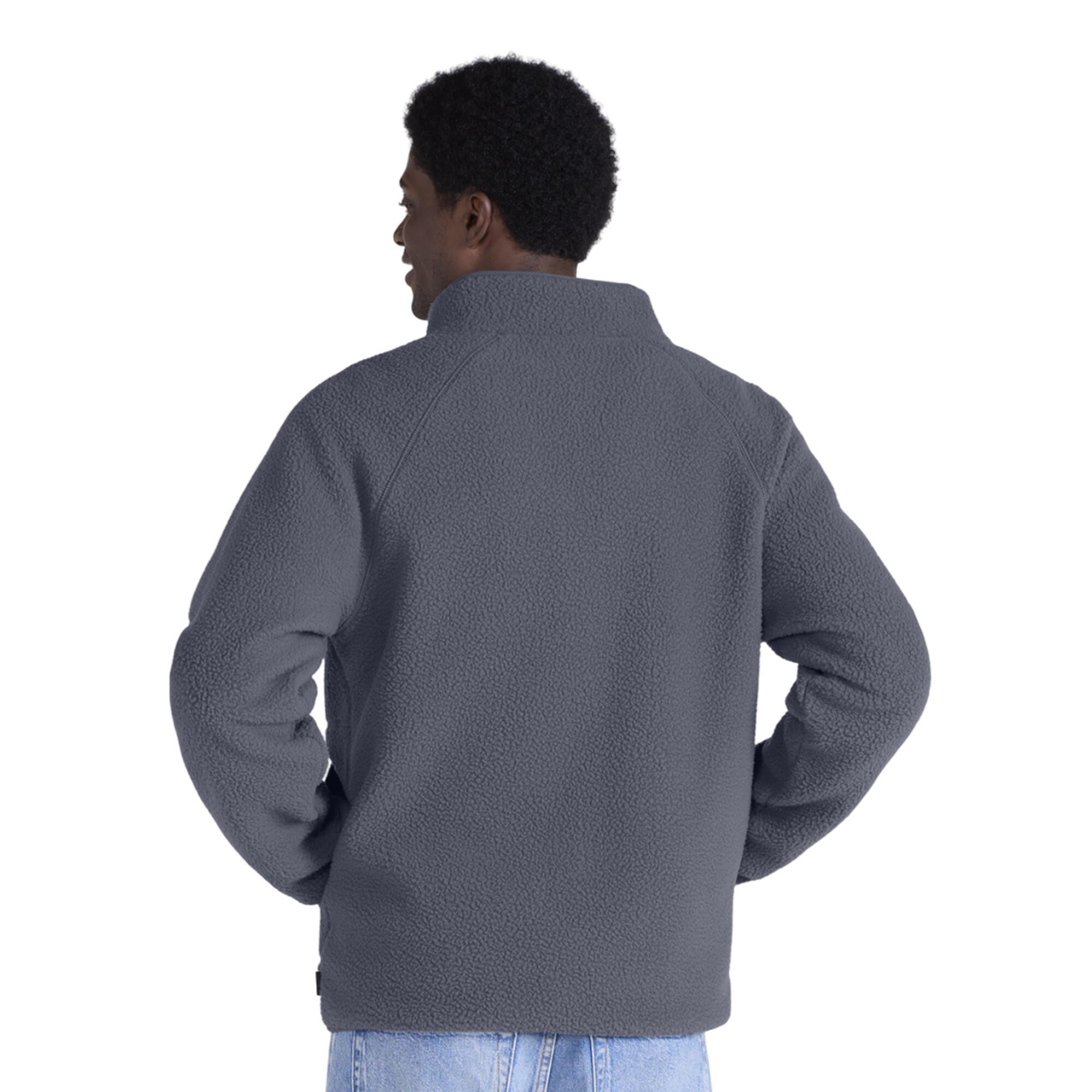 Veste Polaire ANDY Homme (Gris Clair / Gris Clair) 4/4