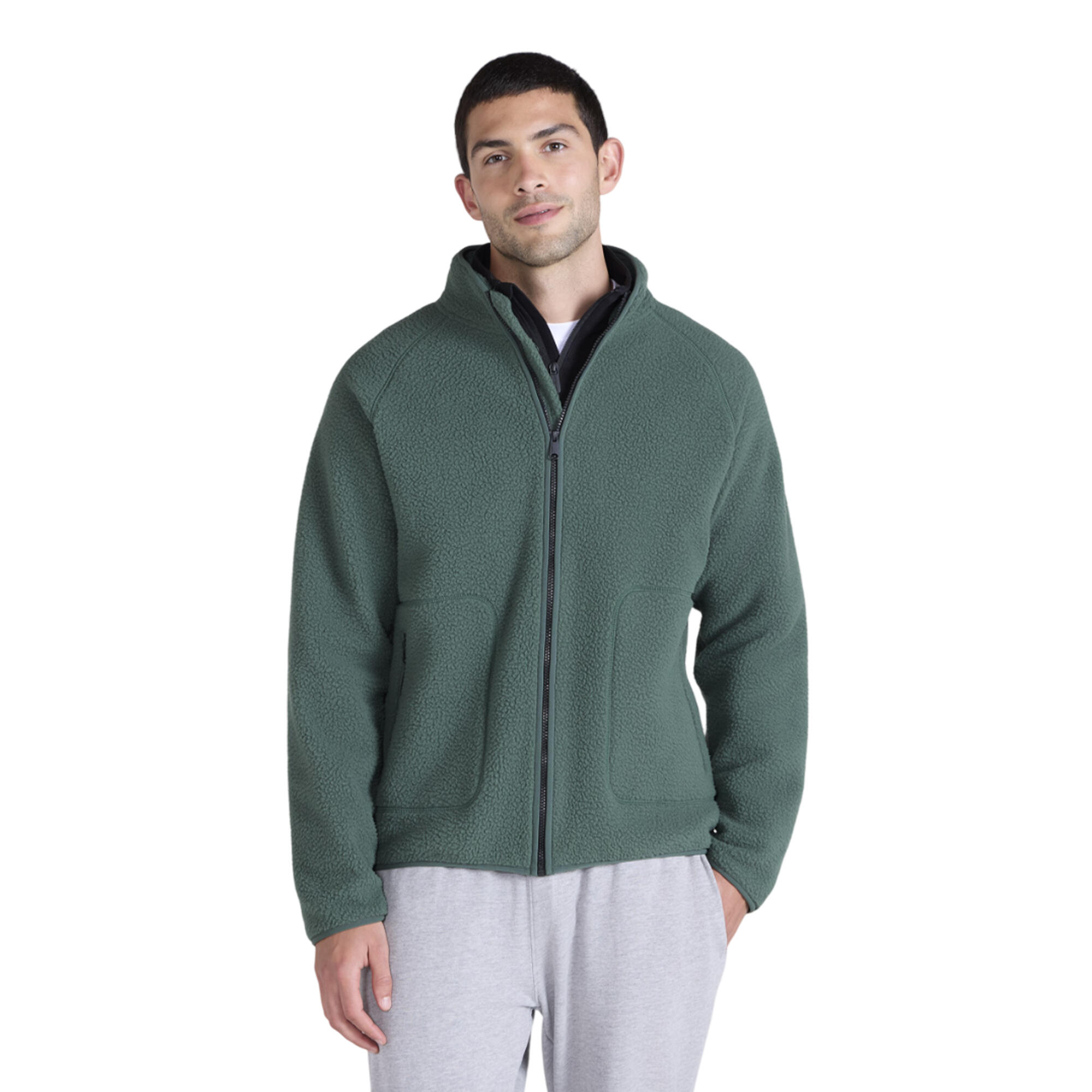 "Andy" Fleecejacke für Herren Grün 3/6