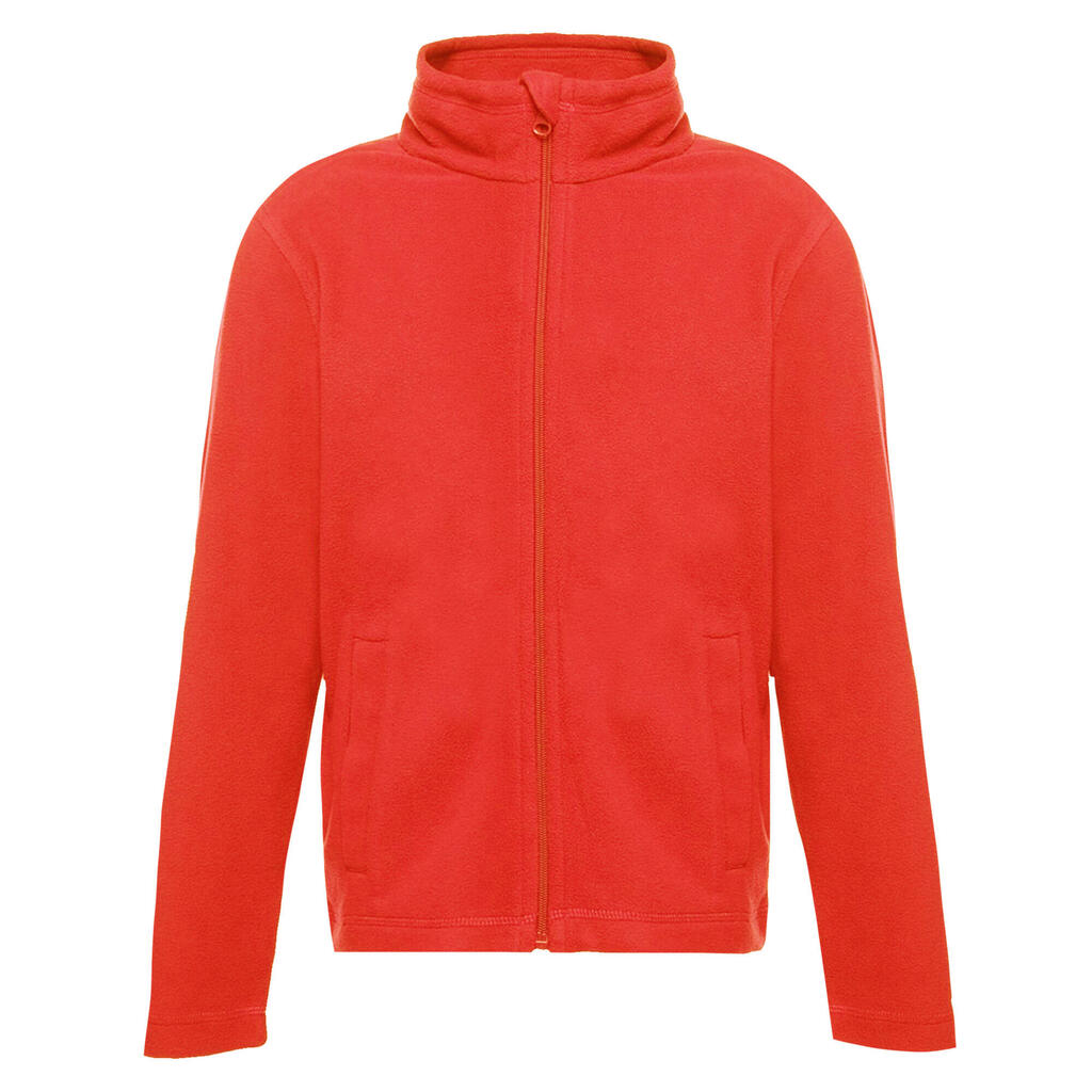 Childrens/Kids Full Zip Fleece (Classic Red)