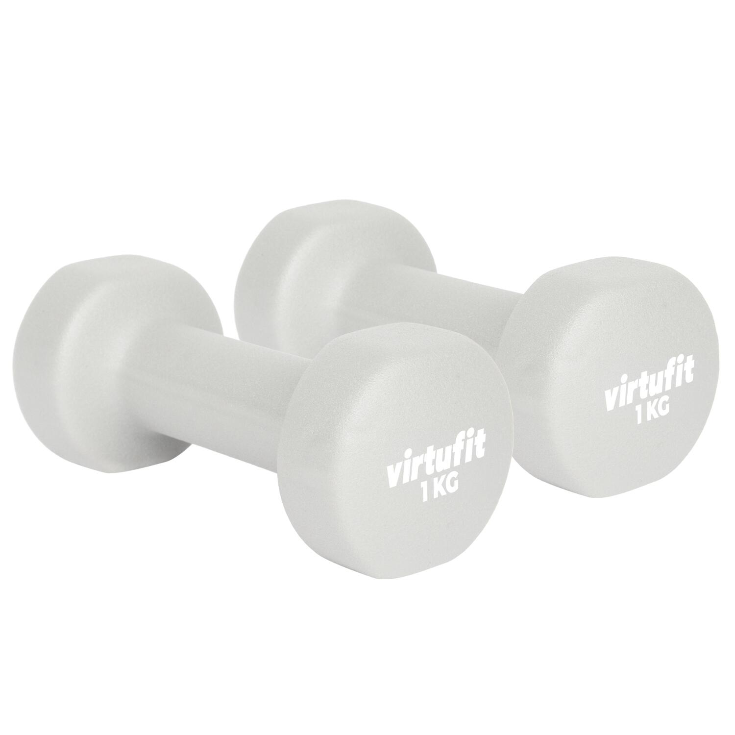 Virtufit - Vinyle Haltère Pro - 1 Kg - Haltère - Jaune - 1 Kg - Decathlon