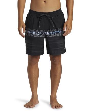 Short de bain EVERYDAY WORDBLOCK VOLLEY 17" Noir Homme
